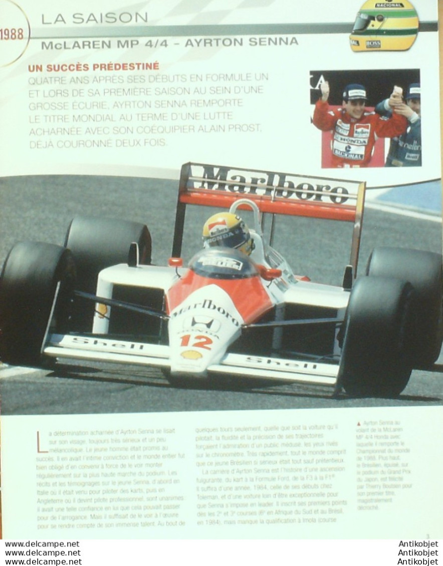 FormulA1 MacLaren MP 4-4 1988 édition Hachette - Geschichte