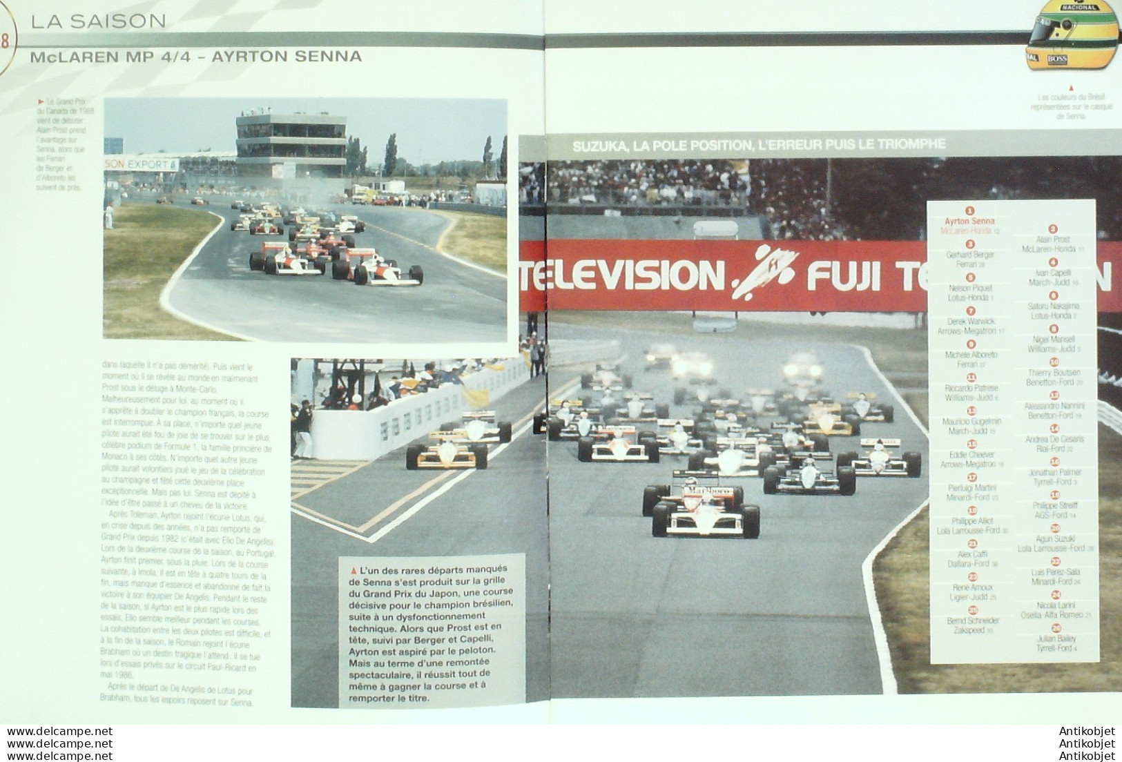 FormulA1 MacLaren MP 4-4 1988 édition Hachette - Geschiedenis