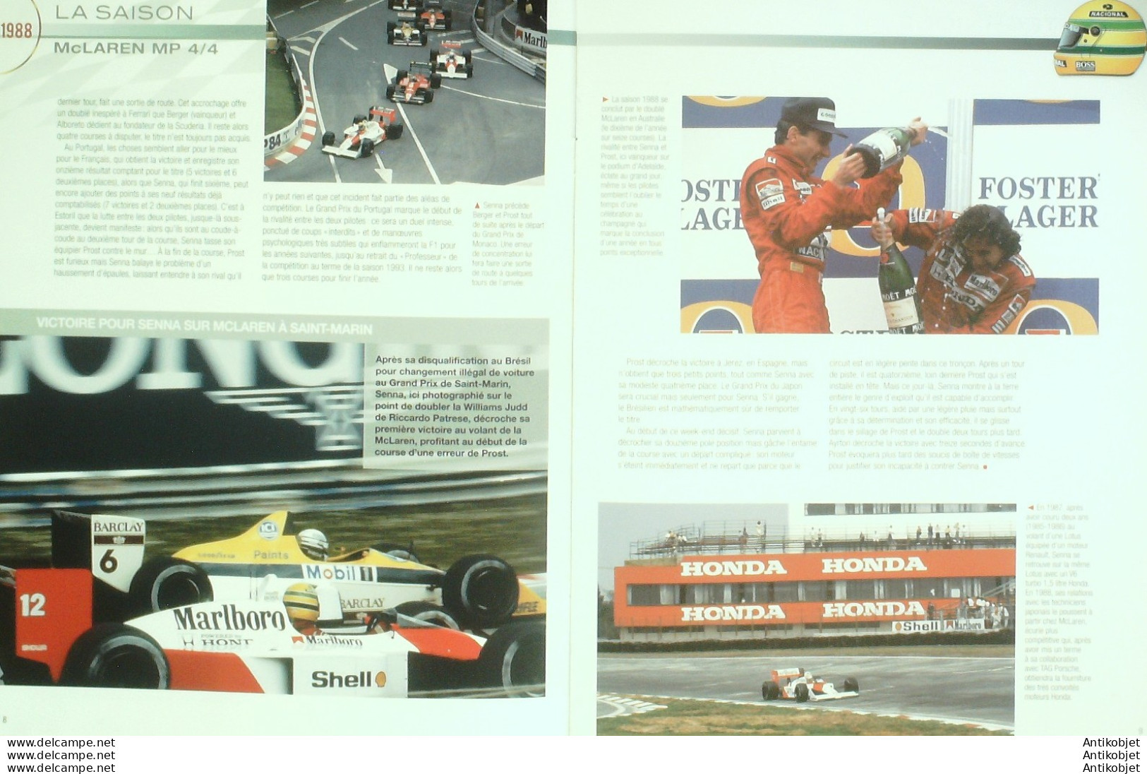 FormulA1 MacLaren MP 4-4 1988 édition Hachette - Histoire