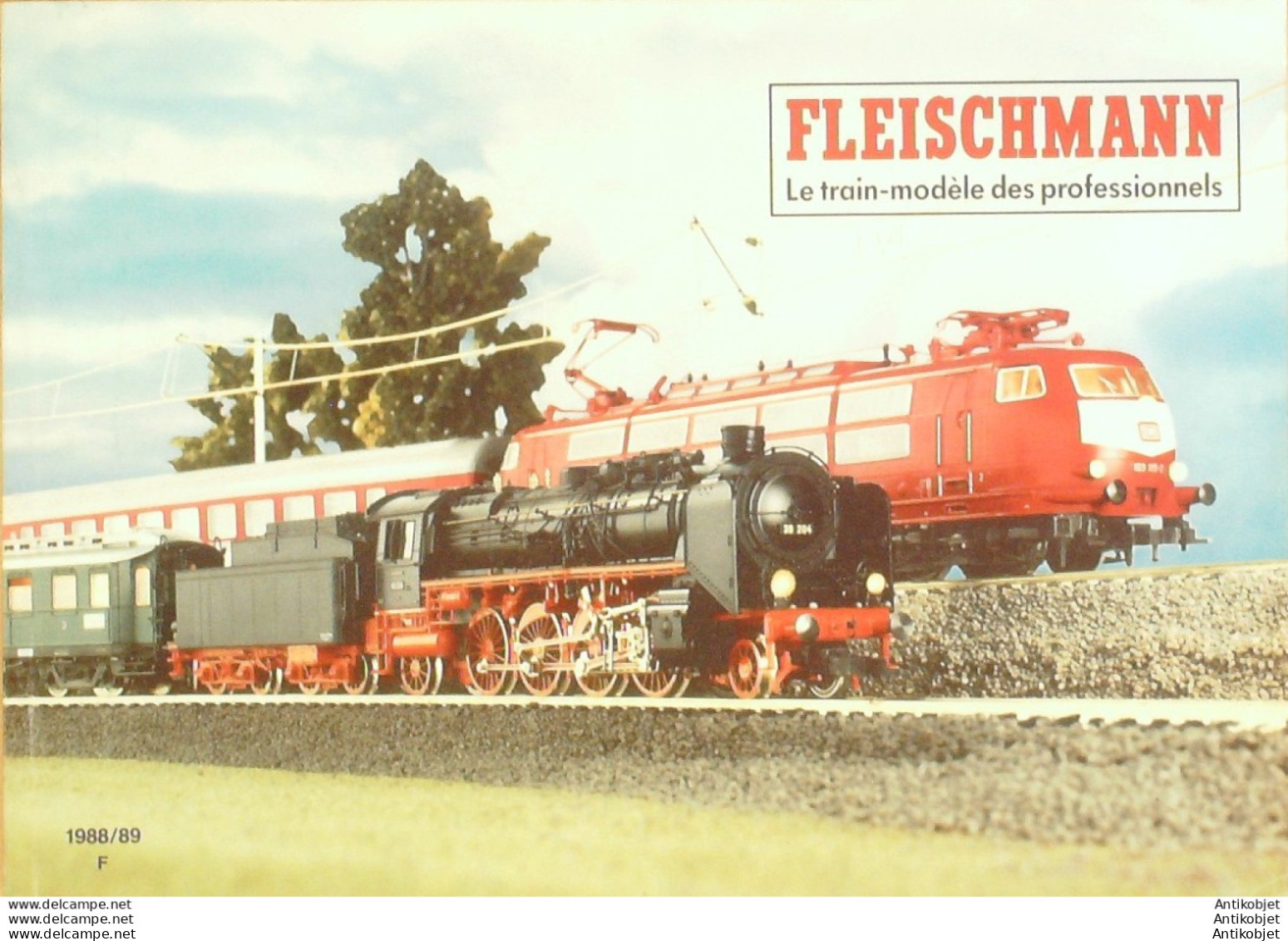 FLEISCHMANN (motrice,modélisme,wagon,gare) Allemagne 1988/89 - 1950 - ...