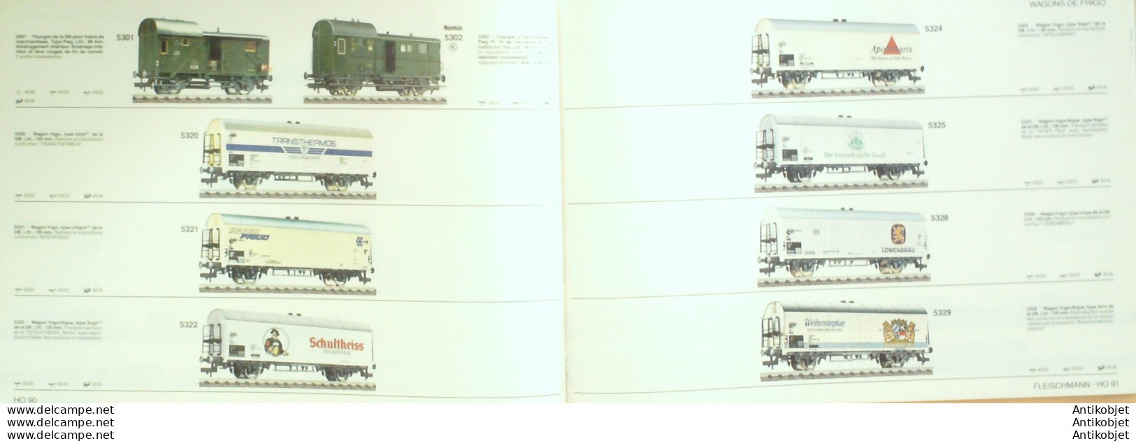 FLEISCHMANN (motrice,modélisme,wagon,gare) Allemagne 1988/89