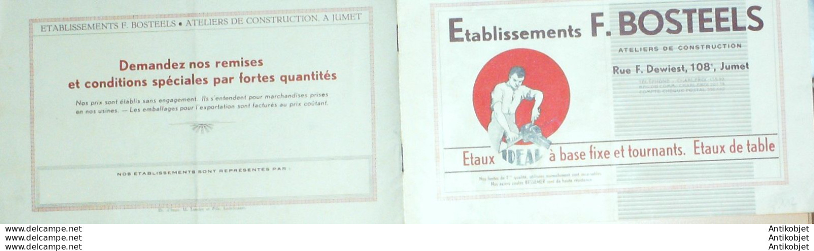 IDEAL BOSTEELS (Etaux D'établis) Belgique 1935 - 1900 – 1949