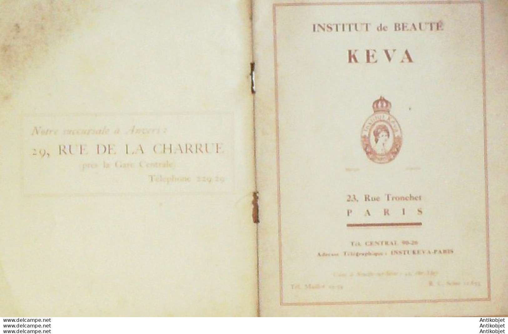 KEVA (Institut de Beauté) 1930