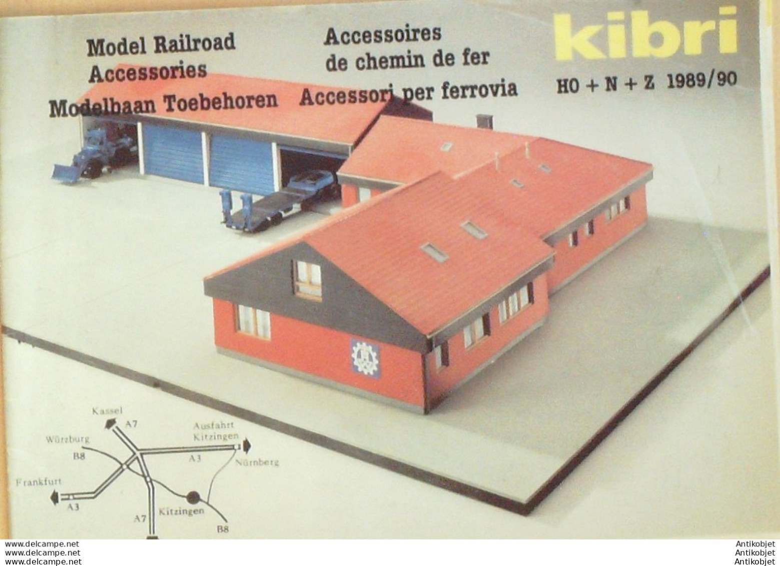 KIBRI (Gare,diorama,modélisme,train,véhicule) Allemagne 1989/90 - 1950 - ...