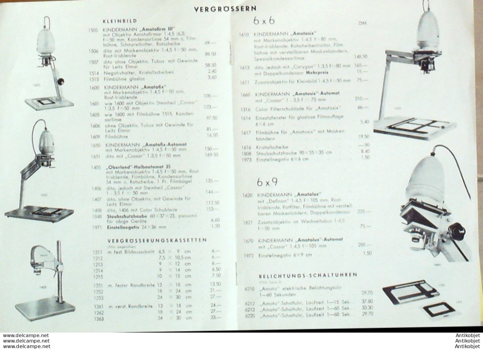 KINDERMANN (Lentilles Loupes) Allemagne 1936 - 1900 – 1949