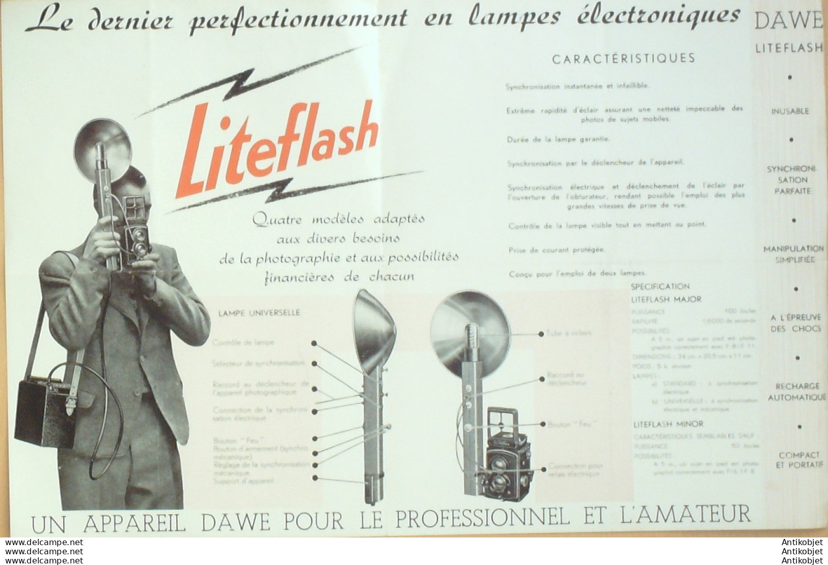 LITLEFLASH (Lampes électroniques Flash) Belgique 1936 - 1900 – 1949
