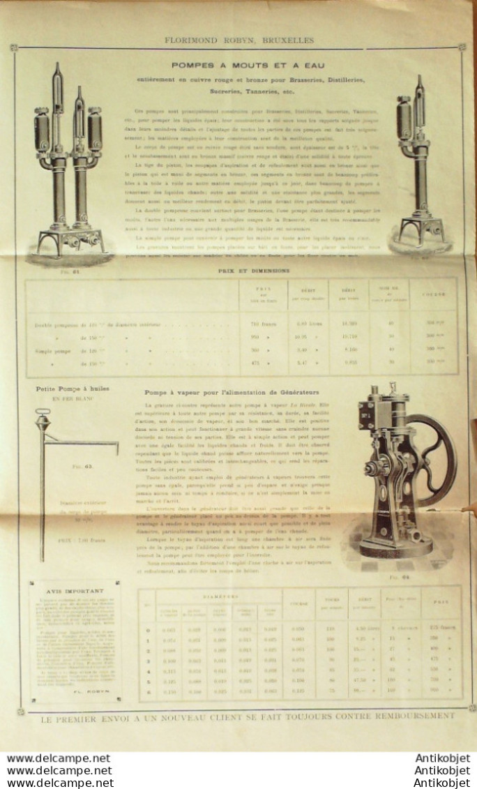 LORIMOND ROBYN (Machines Hydrauliques) Belgique 1913 - 1900 – 1949