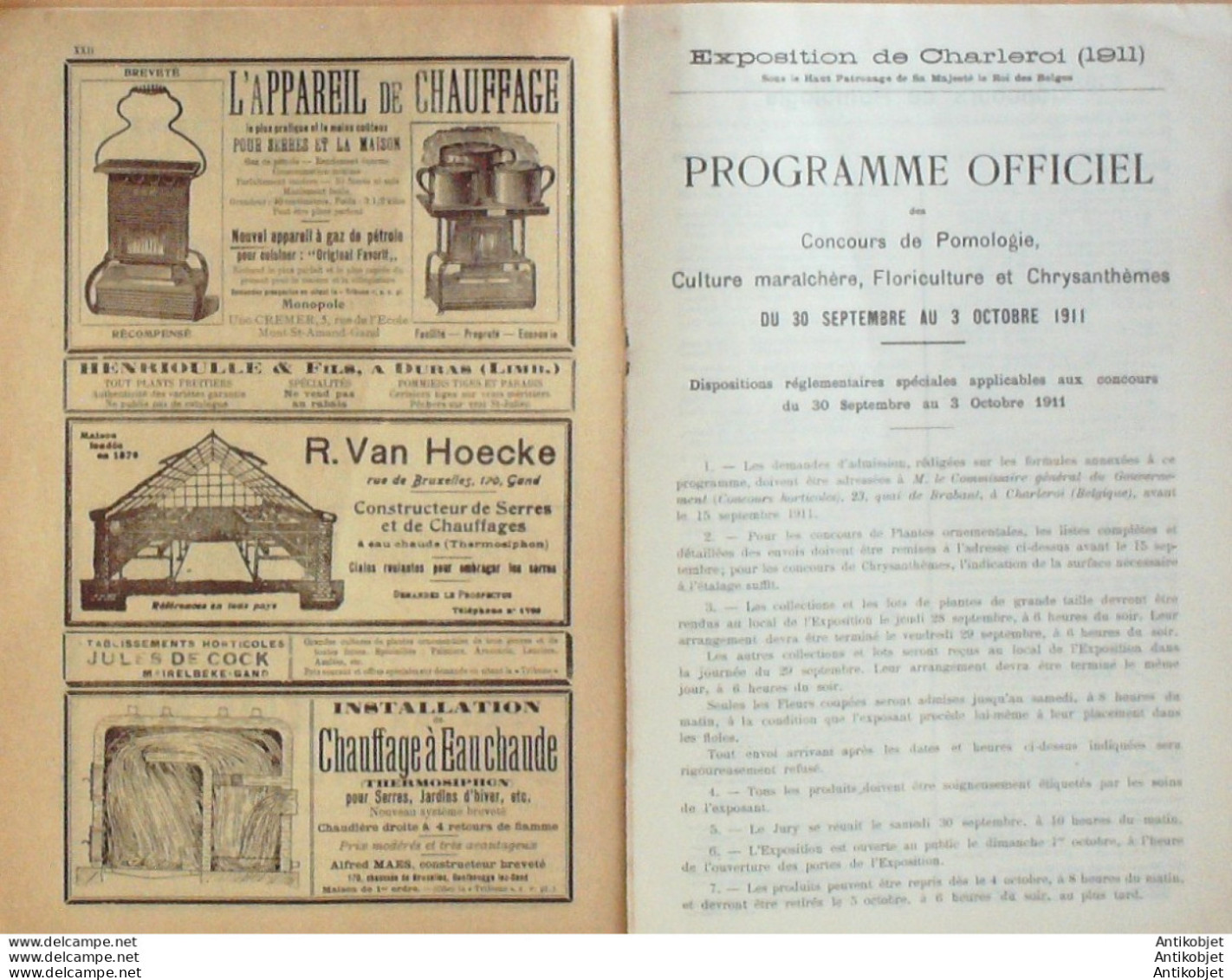 La Tribune Des Stés Horticoles Belgique 1911 - 1900 – 1949