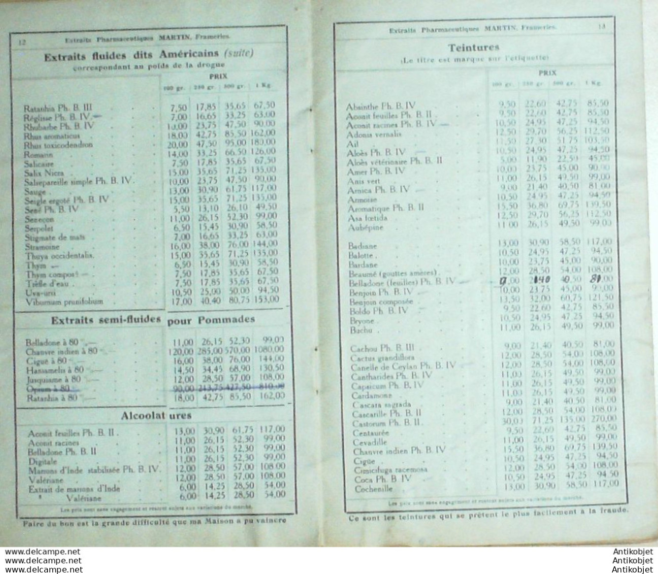 MARTIN Pharmacien (Produits Pharmaceutiques) Belgique 1910 - 1900 – 1949