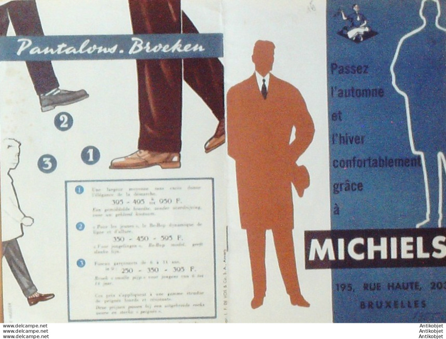 MICHIELS (Confection Vêtements Homme) Belgique 1955 - 1900 – 1949