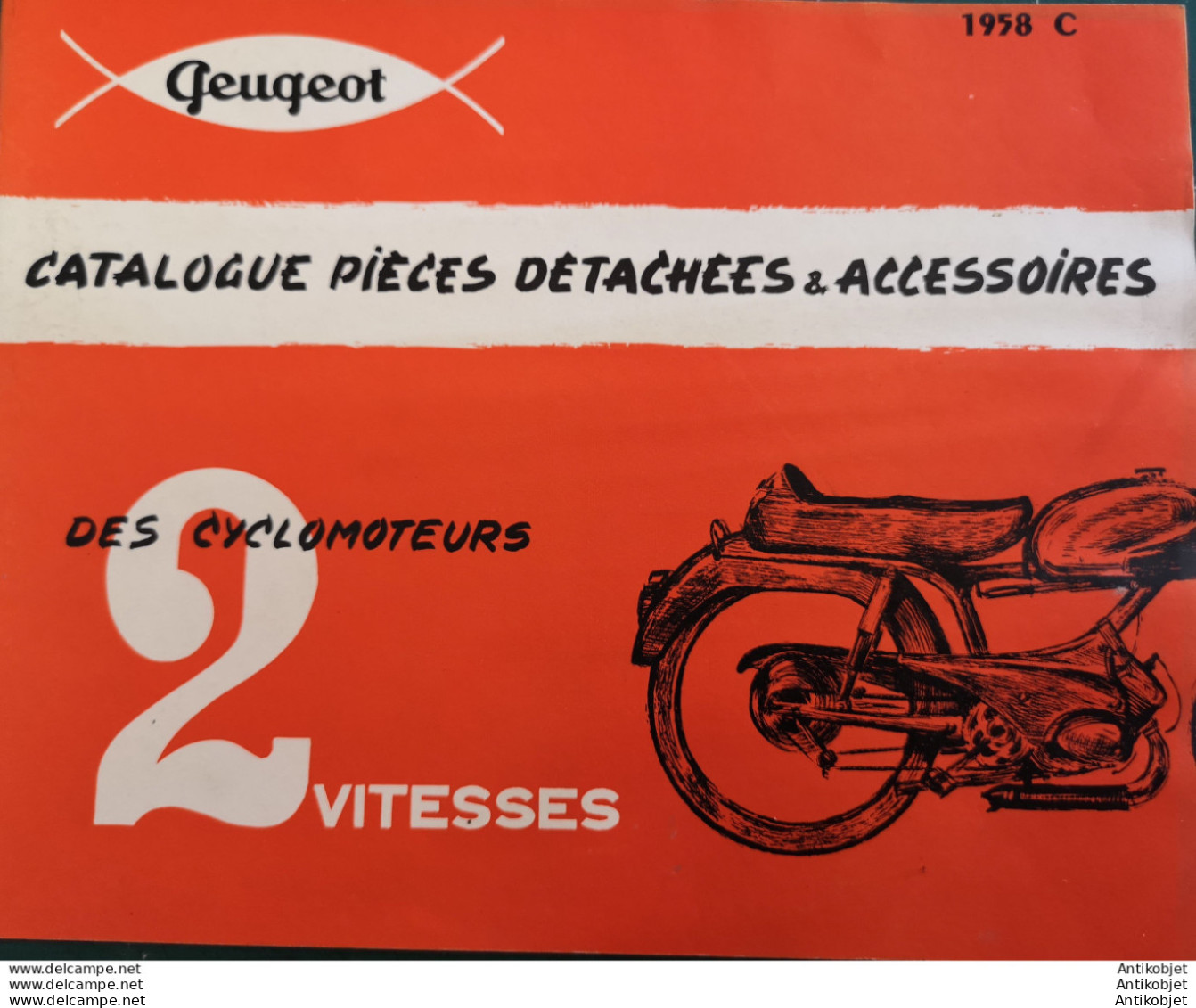 PEUGEOT BB2L (Cyclomoteur 2 Vitesses Accessoires) 1958 - 1900 – 1949