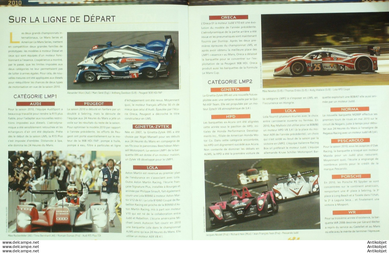 Peugeot 908 HDI FAP 24h Mans 2009 édition Hachette - Geschichte