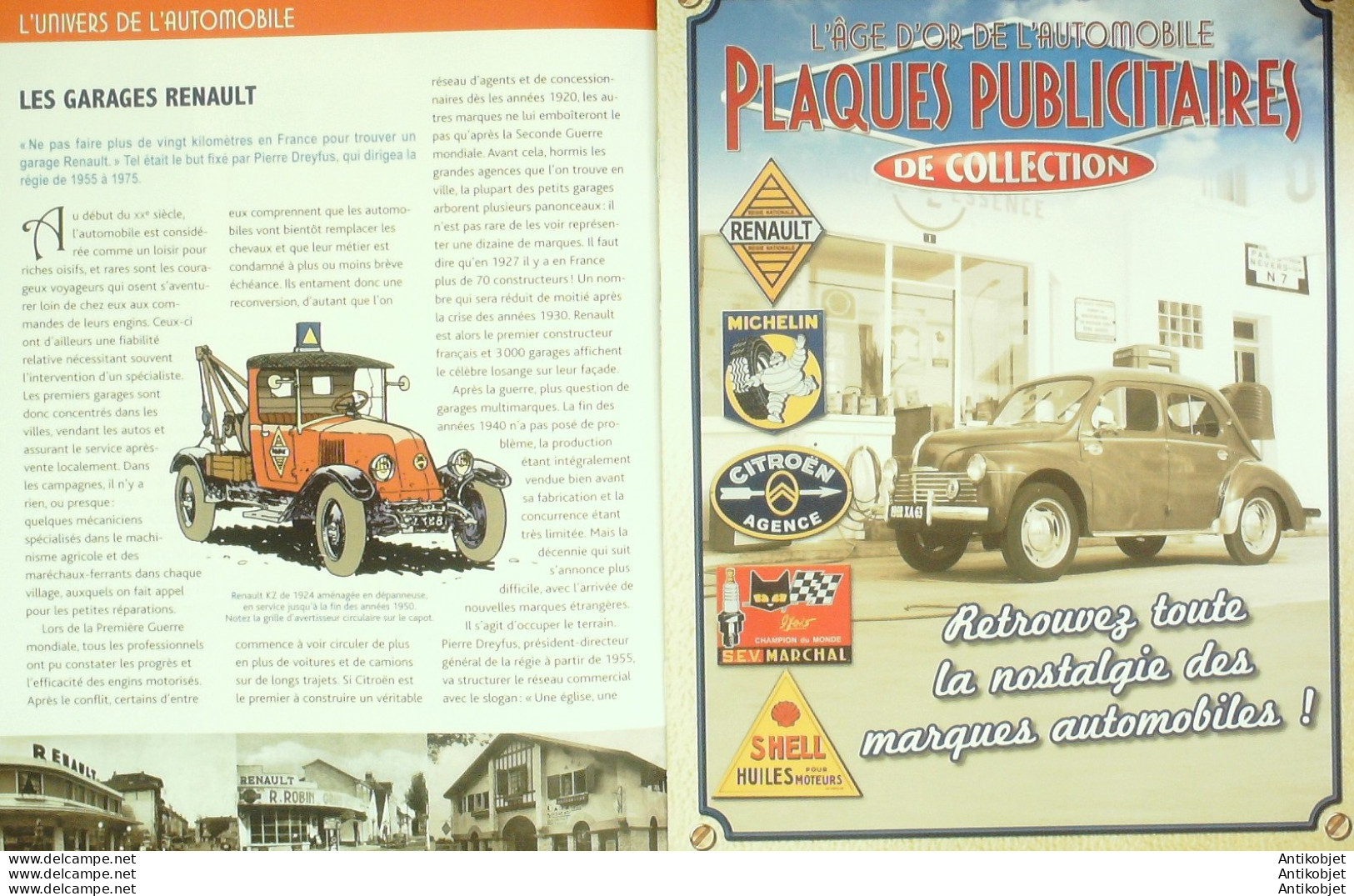 Plaques Publicitaires De Collection édition Hachette - Historia