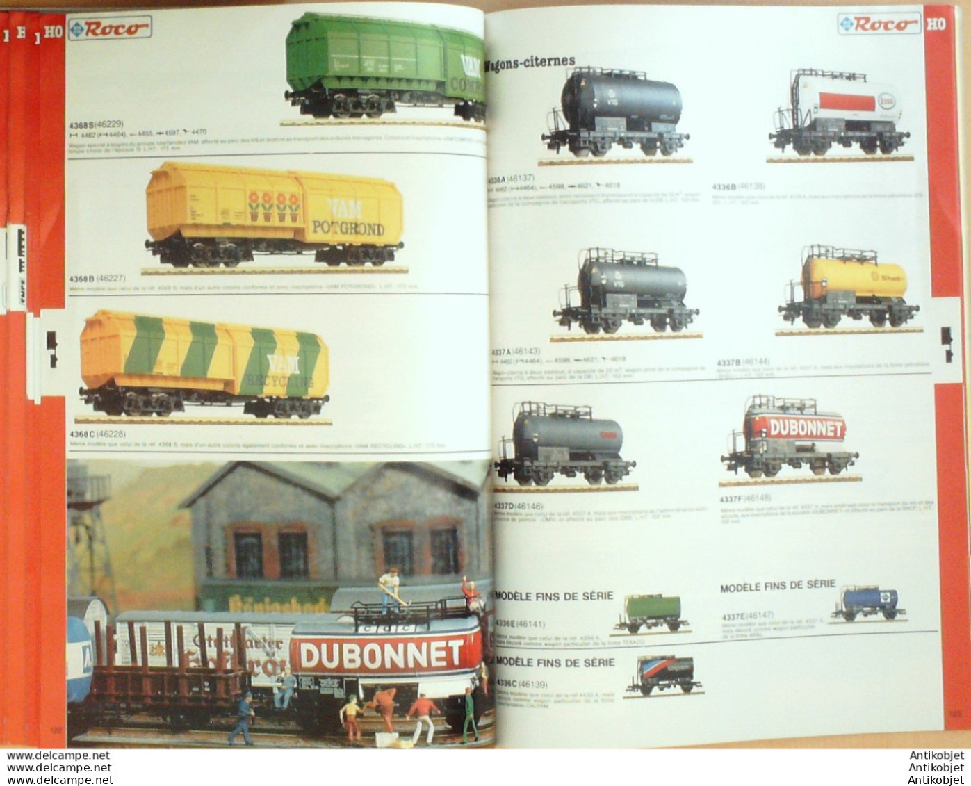 ROCO (Gare,décor,wagon,motrice,voiture) Autriche 1984/85