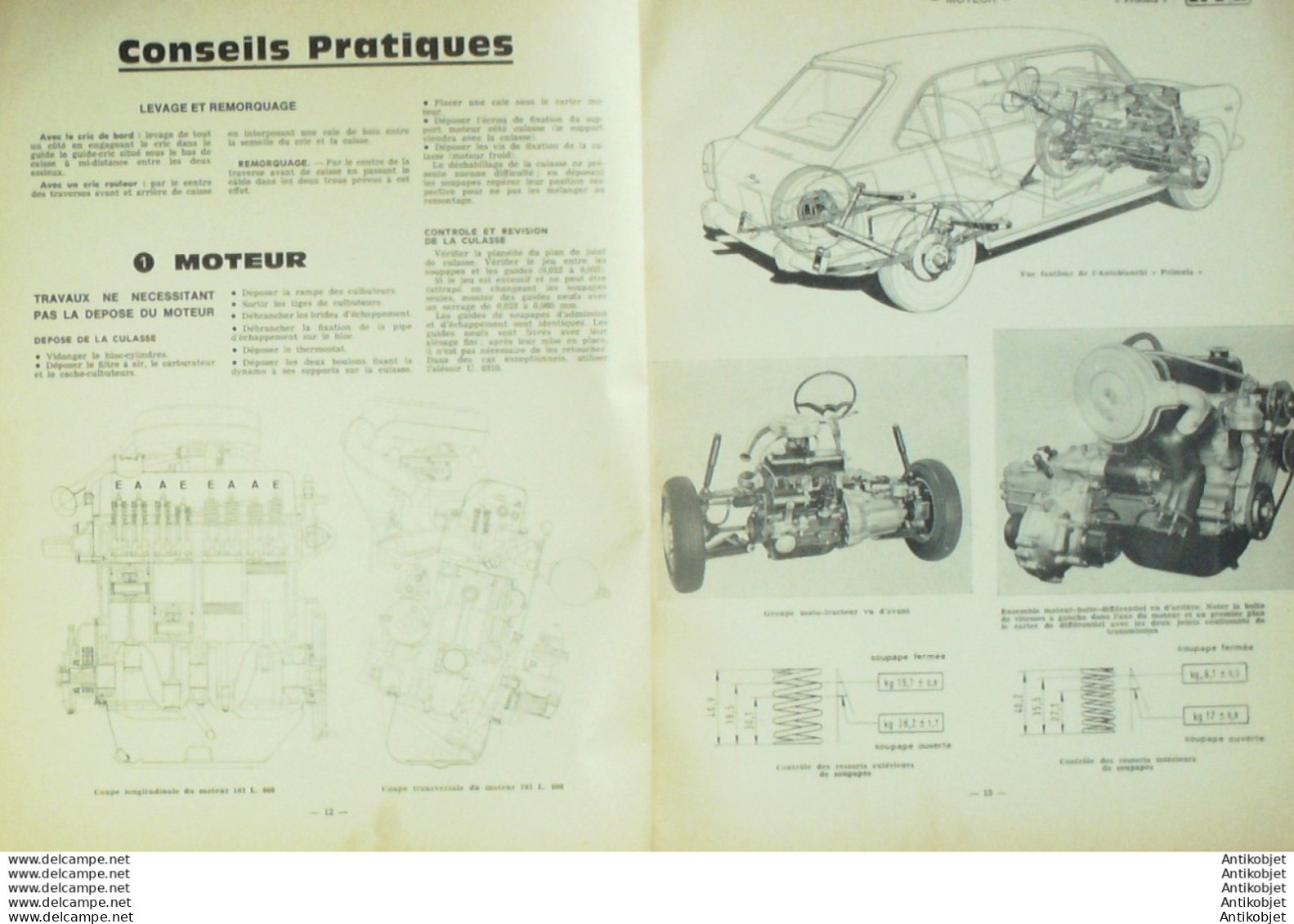 Revue Tech. Automobile Autobianchi Primula 1968 - Auto/Moto