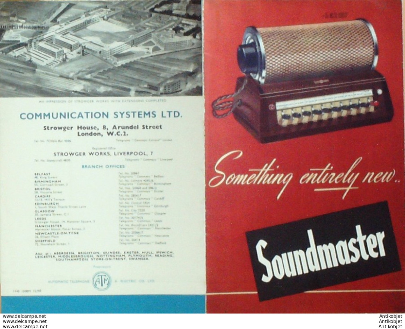 SOUNDMASTER (Ssystème De Communication) Royaume Uni 1938 - Regno Unito