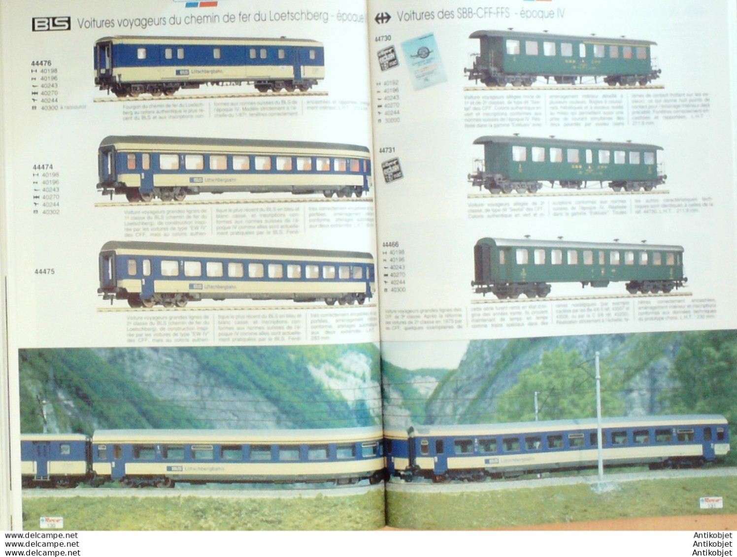 ROCO (Gare,décor,wagon,motrice,voiture) Autriche 1990/91 - Austria