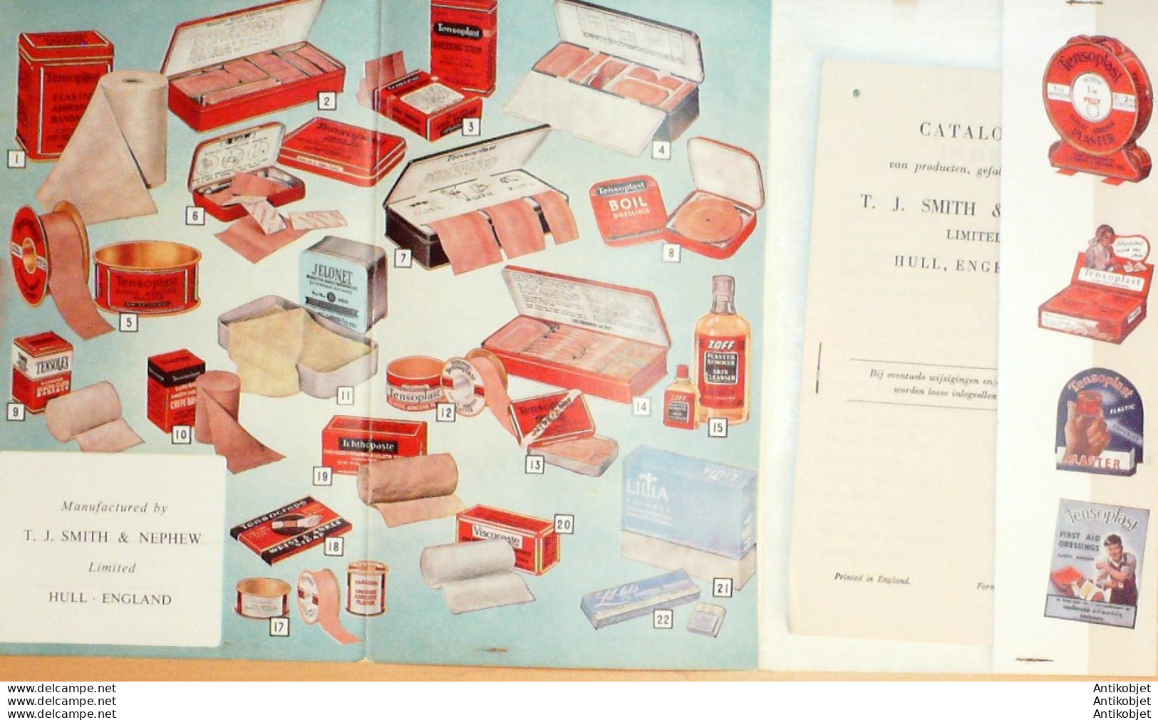 TENSOPLAST T.J.SMITH & NEPHEW (Produits Pharmacie) Royaume Uni) 1950 - Ver. Königreich