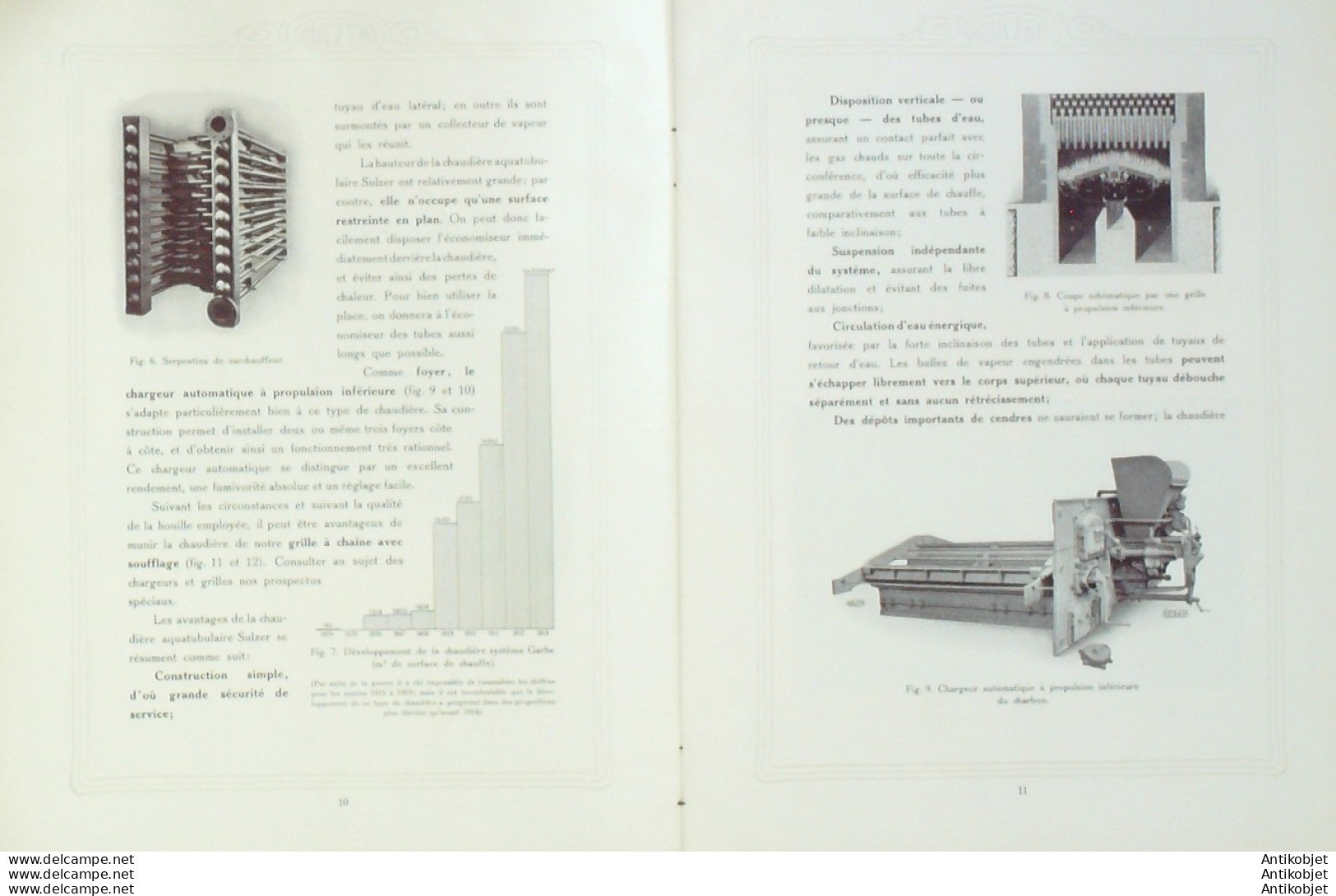 SULZER (Chaudière Aquatubulaire) Suisse 1933 - Svizzera