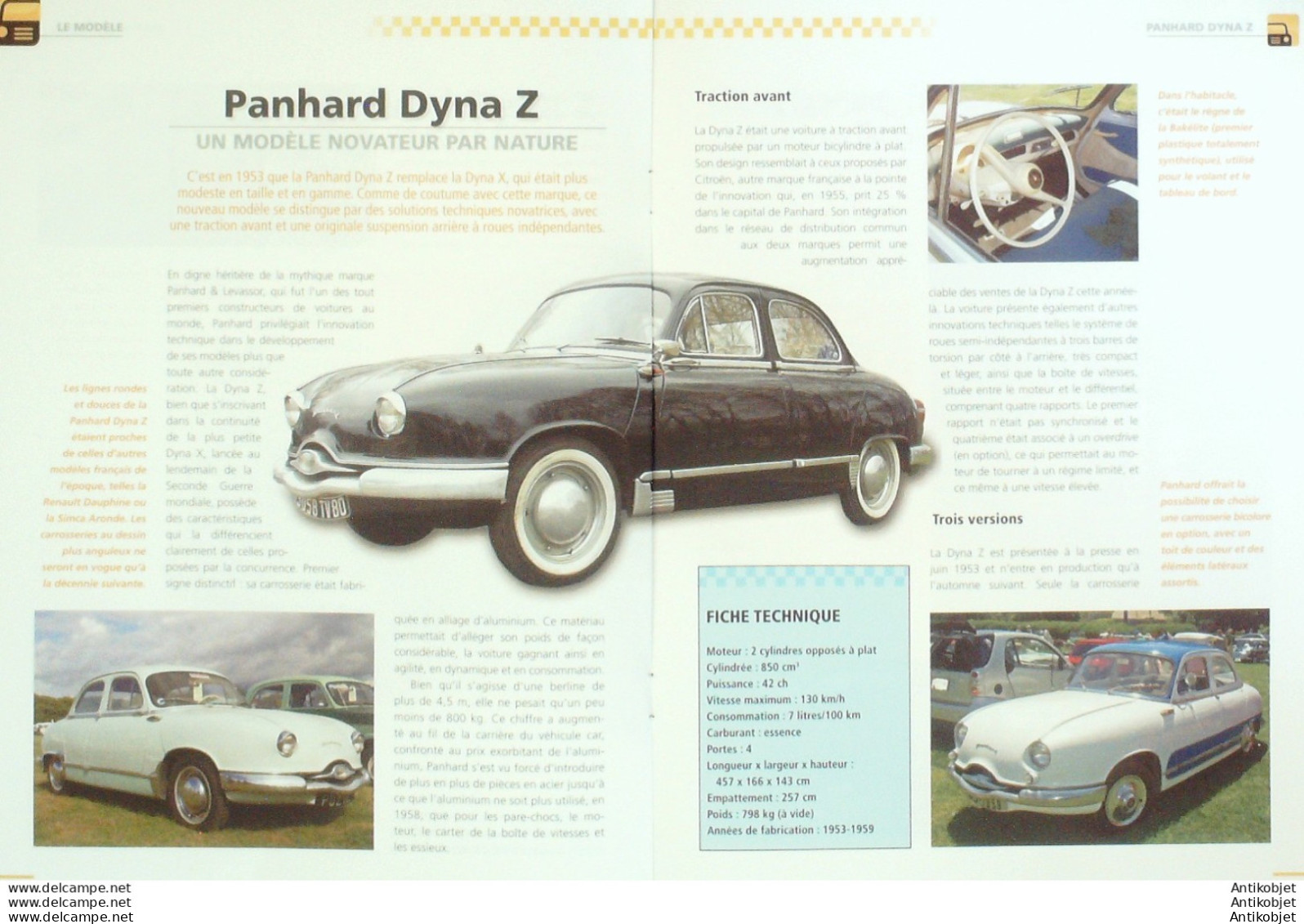Taxis Du Monde Panhard Dyna Z édition Hachette - Historia
