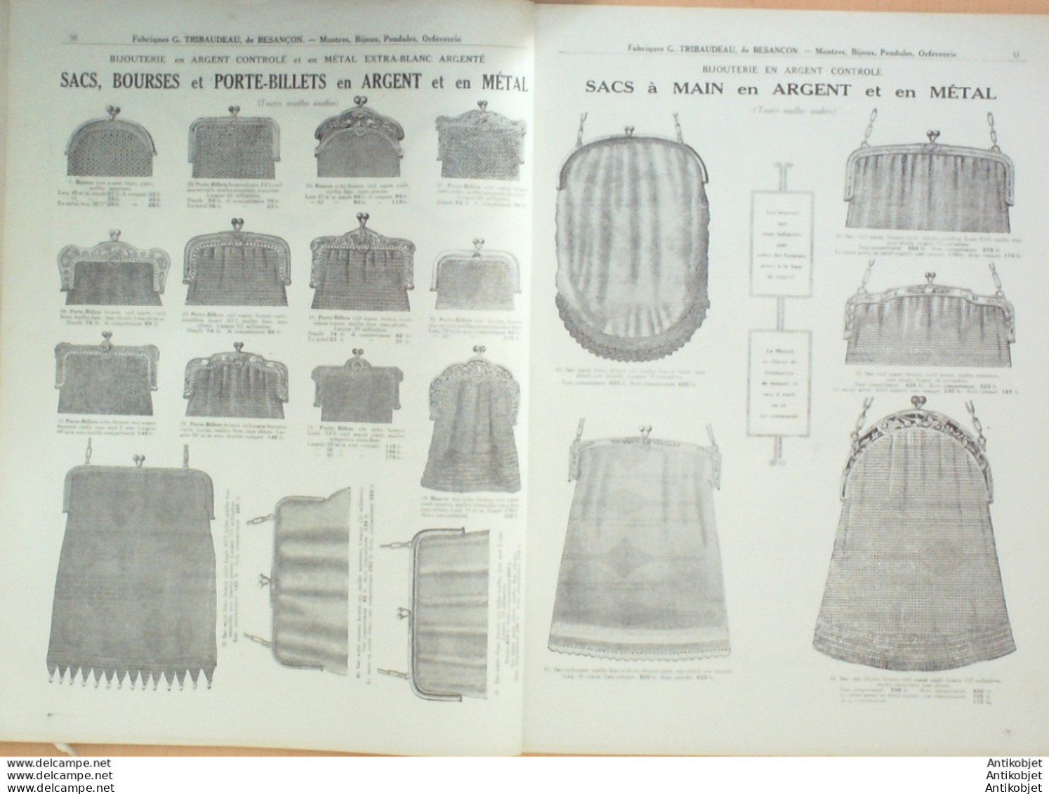 TRIBAUDEAU USINE (Orfèvrerie Horlogerie Bijouterie) 1925