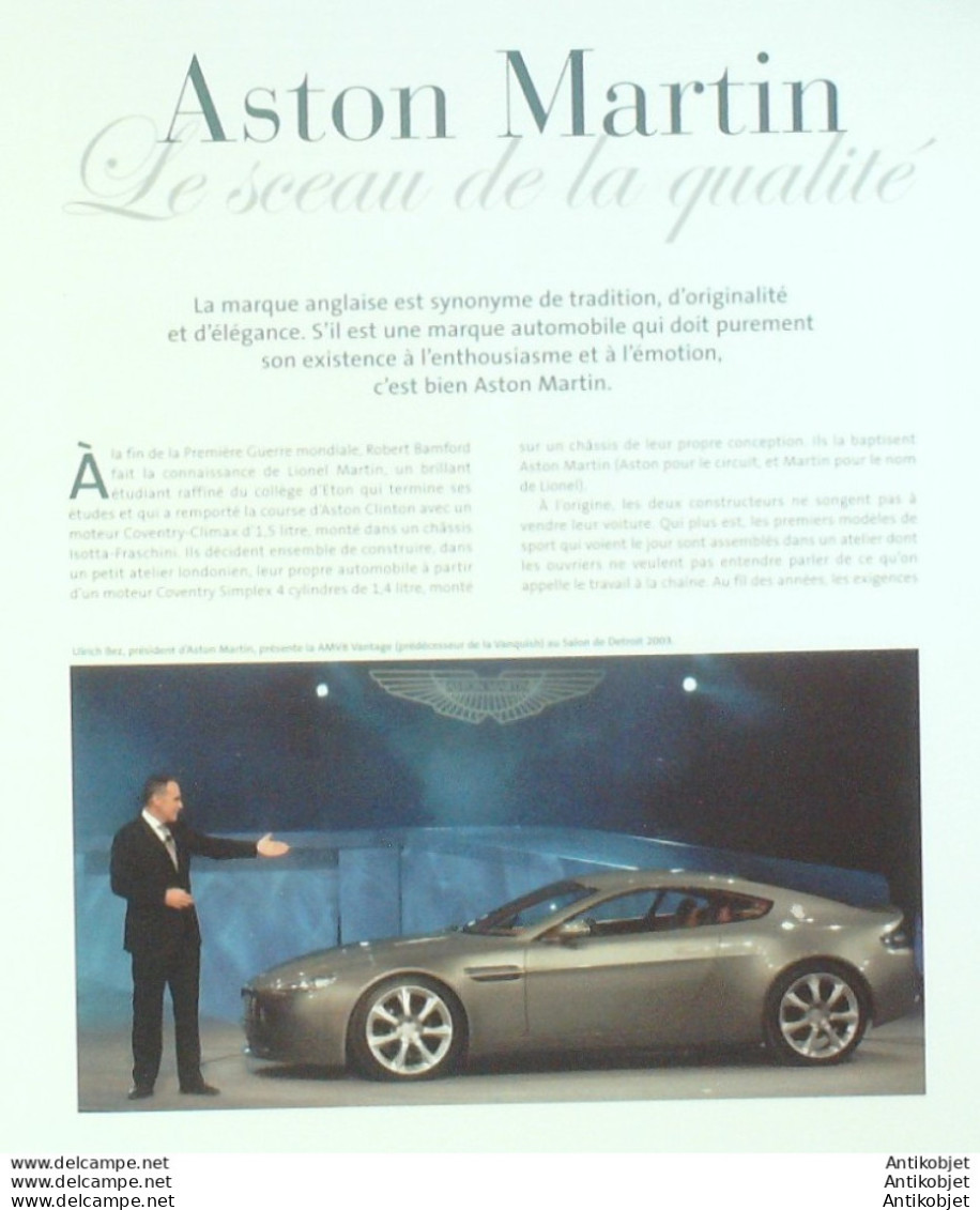 Voiture Aston Martin V12 édition Hachette - Geschiedenis