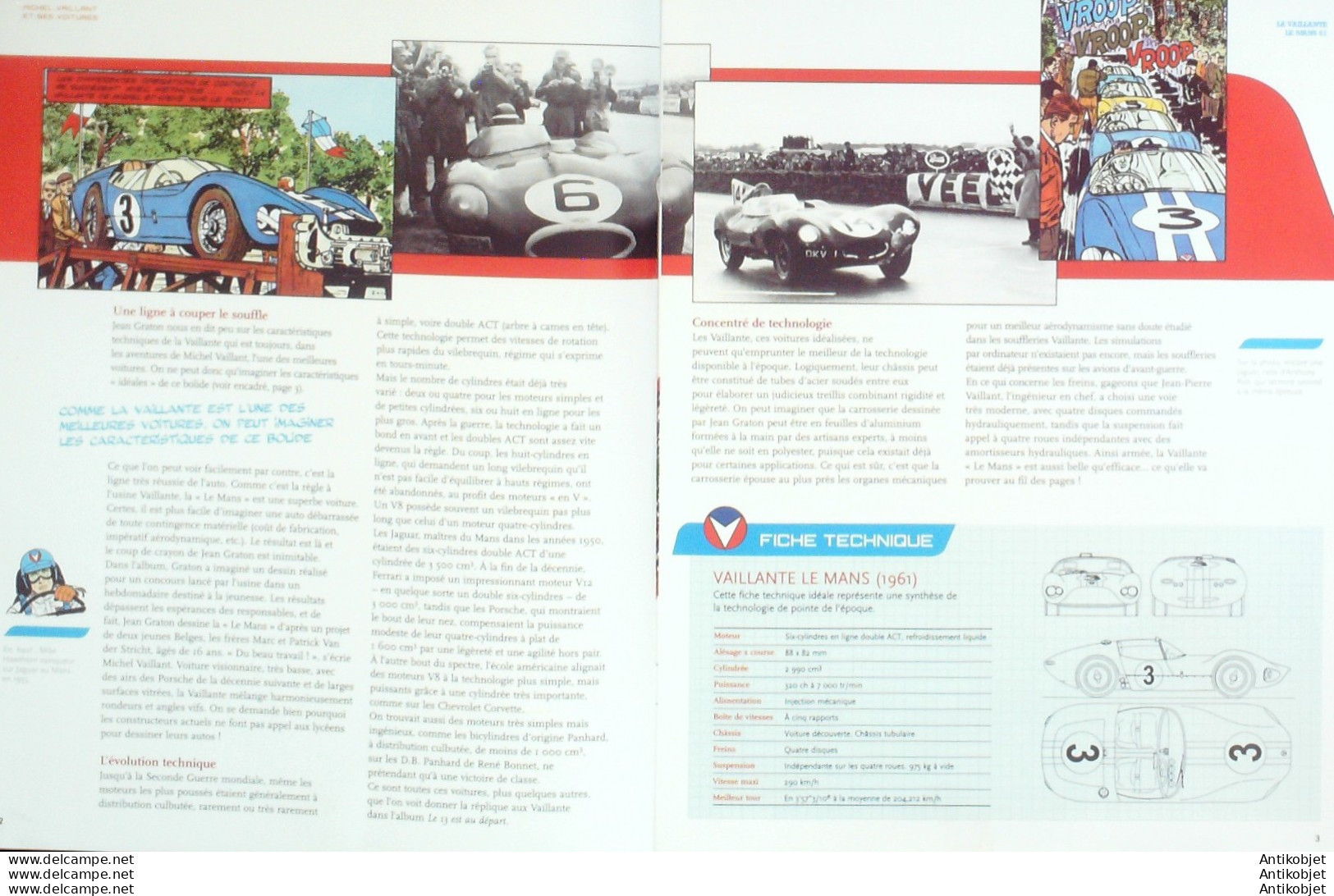 Voiture Michel Vaillant Ferrari Le Mans 1961 édition Hachette - Geschichte