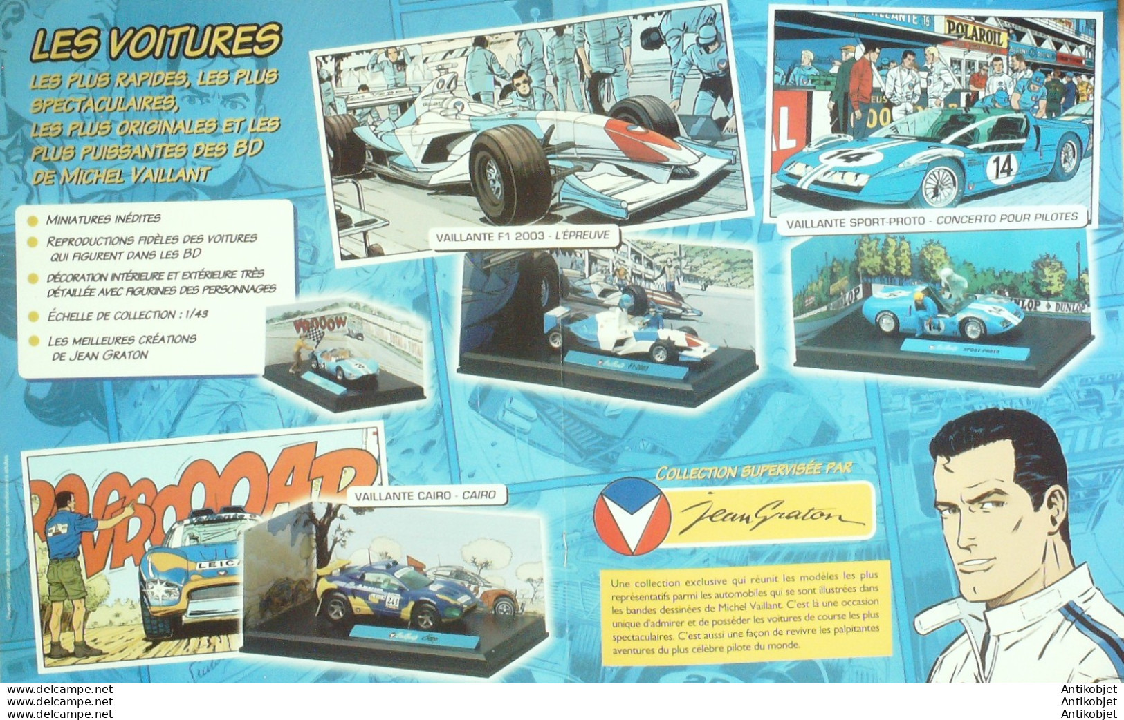 Voiture Michel Vaillant Ferrari Le Mans 1961 édition Hachette - Historia