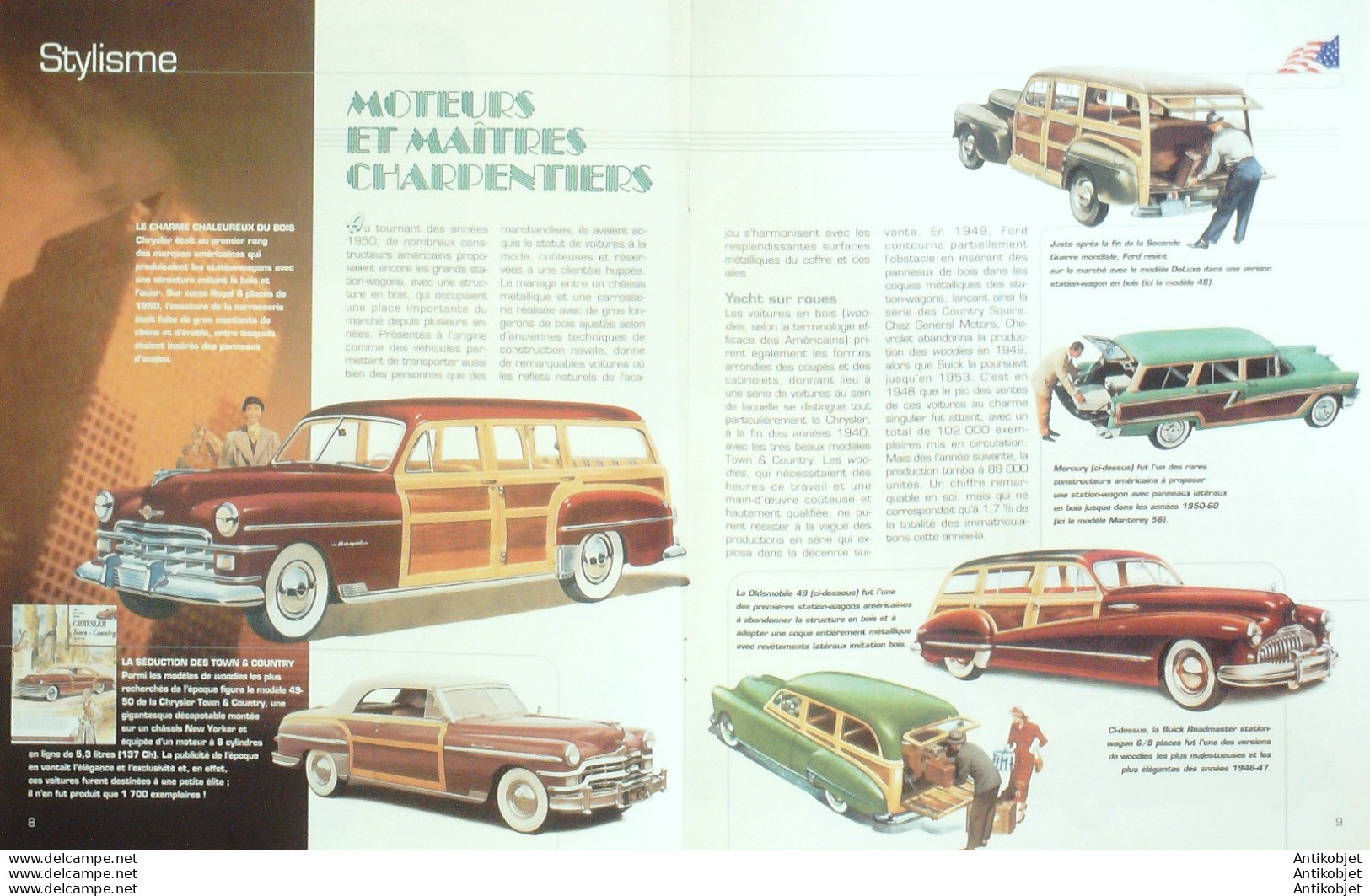 Voitures Américaines 1940-70 Cadillac Coupé De Ville 1949 - Historia