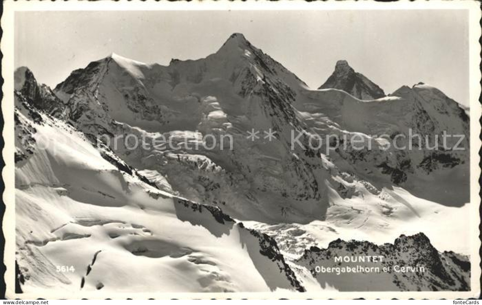 12039360 Obergabelhorn Et Cercin Matterhorn Obergabelhorn - Sonstige & Ohne Zuordnung