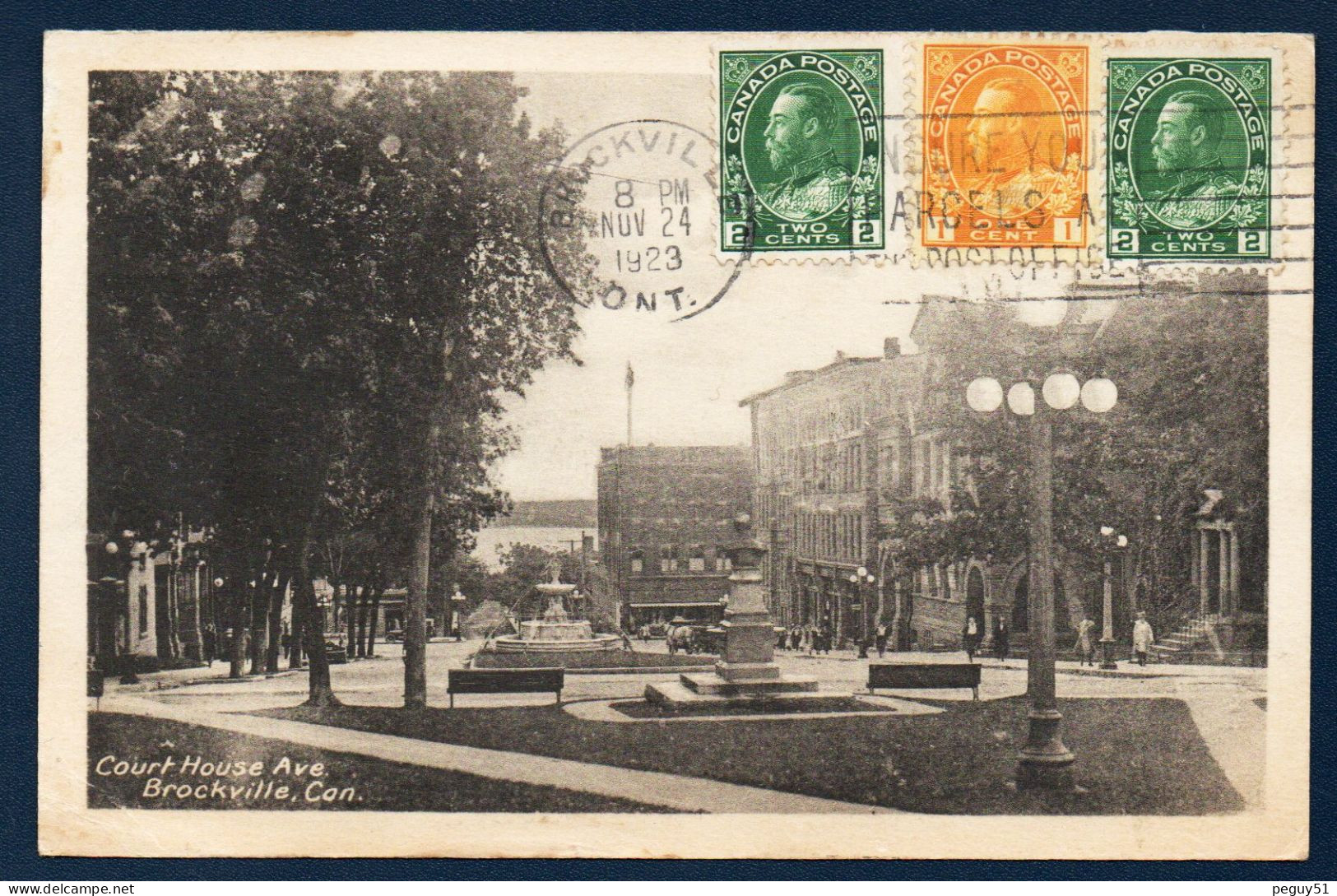 Brockville. Court House Avenue. Fontaine John H. Fulford Memorial ( 1916). 1923 - Brockville