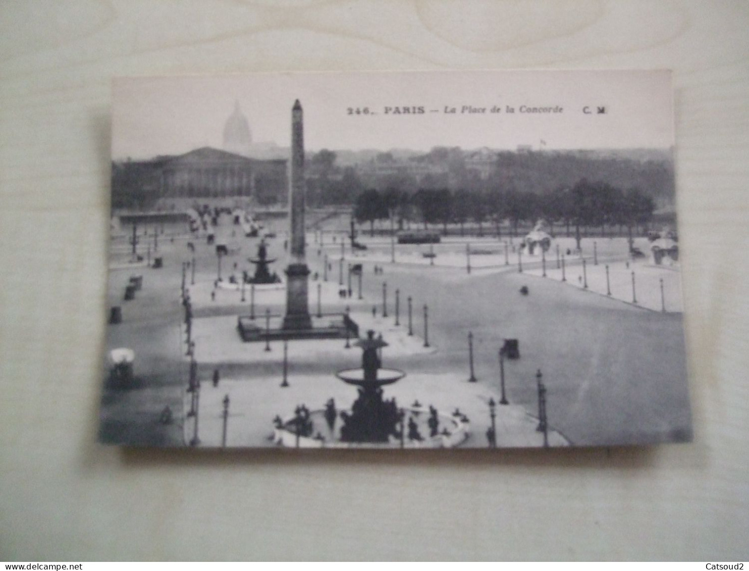Carte Postale Ancienne PARIS Place De La Concorde - Places, Squares