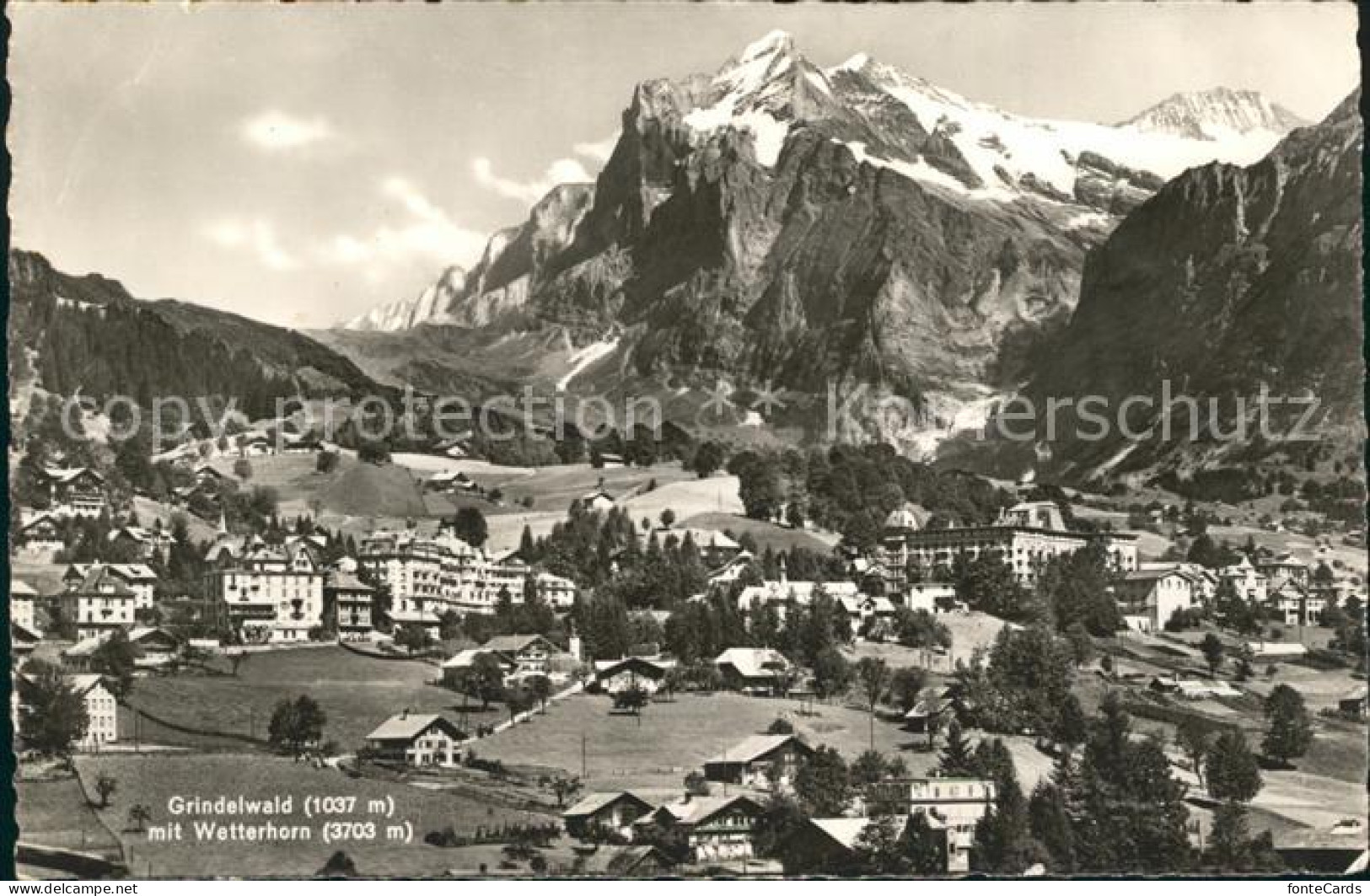 12039304 Grindelwald Mit Wetterhorn Grindelwald - Sonstige & Ohne Zuordnung