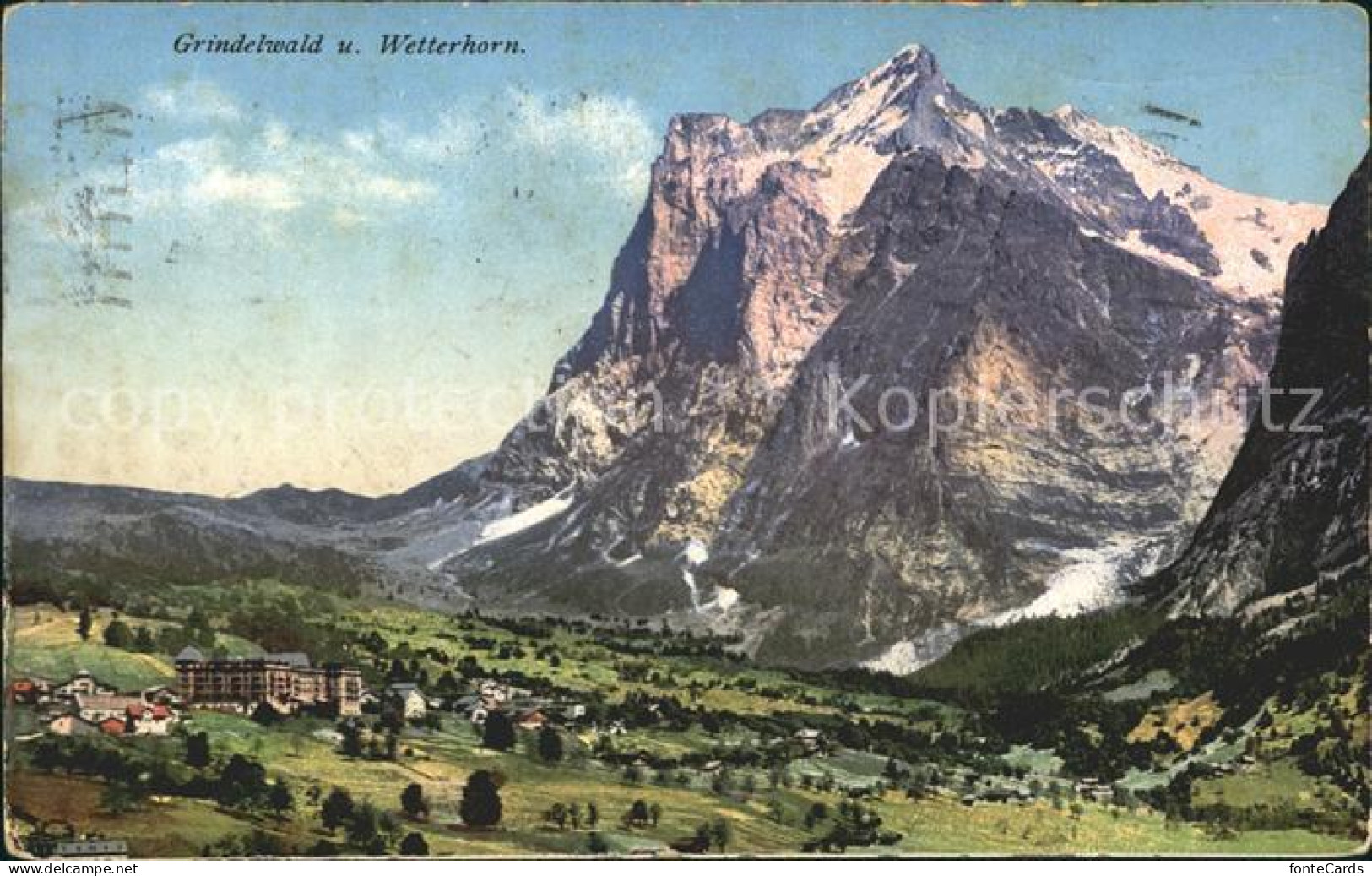 12039298 Grindelwald Mit Wetterhorn Grindelwald - Sonstige & Ohne Zuordnung