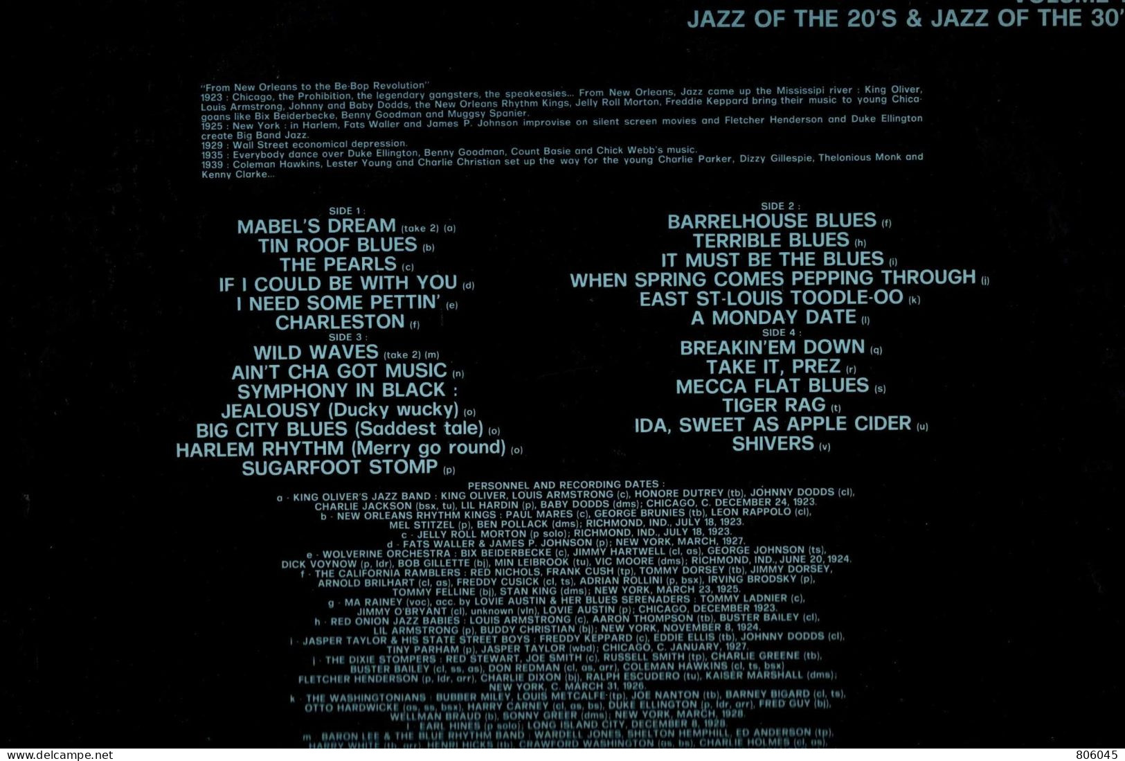 Jazz Of The 20th Et 30th - Jazz