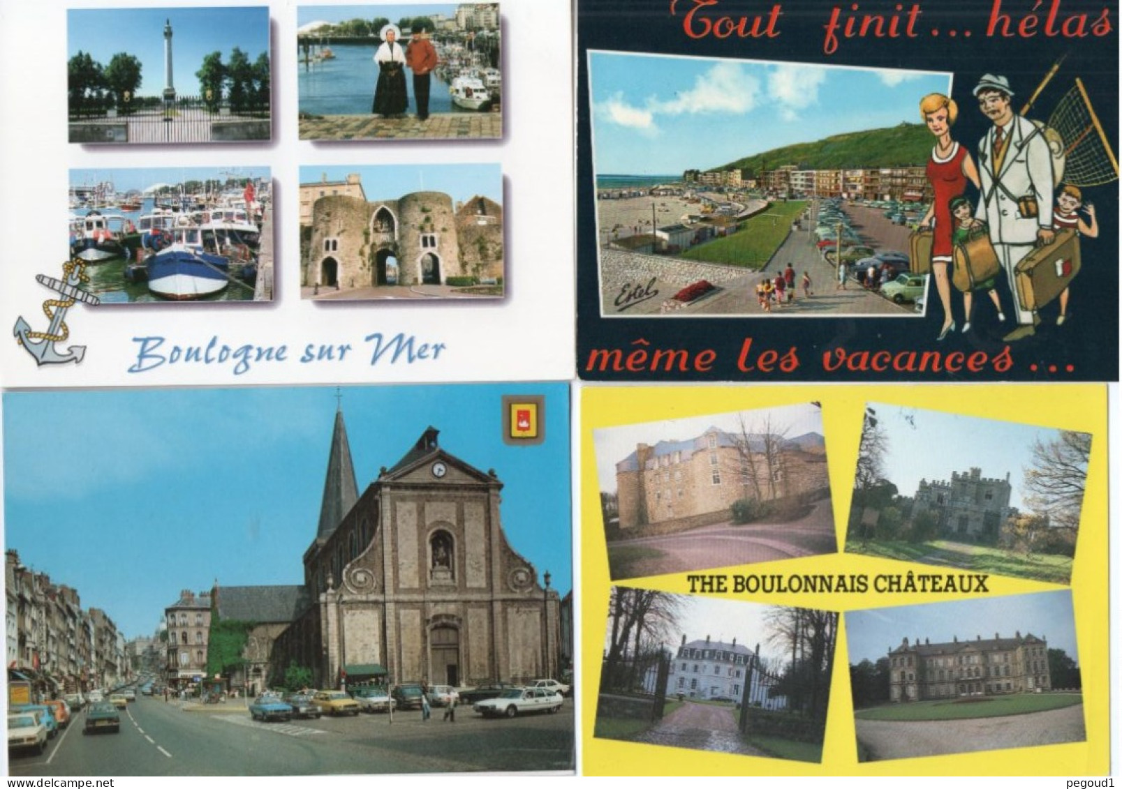 BOULOGNE-sur-MER  (P-de-C)   LOT  59 CARTES POSTALES . LIVRAISON OFFERTE   Achat Immédiat - Boulogne Sur Mer