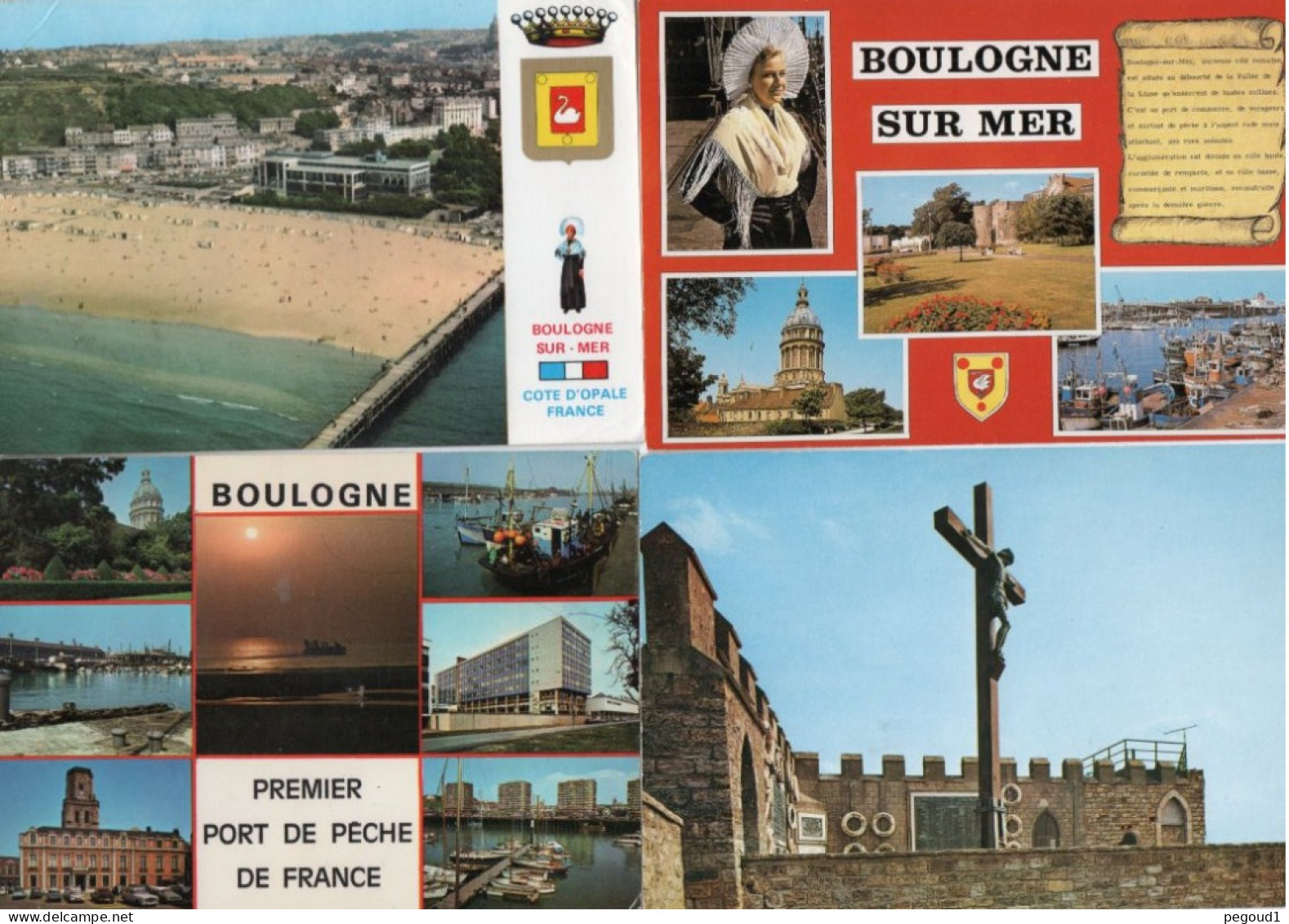 BOULOGNE-sur-MER  (P-de-C)   LOT  59 CARTES POSTALES . LIVRAISON OFFERTE   Achat Immédiat - Boulogne Sur Mer