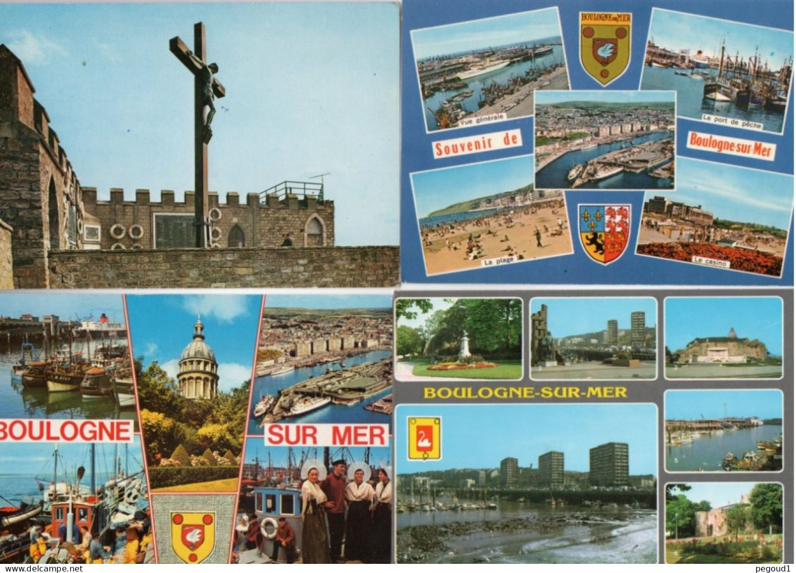 BOULOGNE-sur-MER  (P-de-C)   LOT  59 CARTES POSTALES . LIVRAISON OFFERTE   achat immédiat