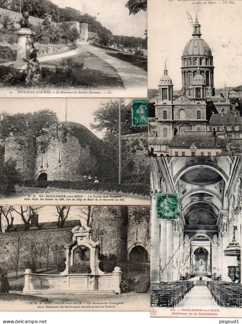 BOULOGNE-sur-MER  (P-de-C)   LOT  59 CARTES POSTALES . LIVRAISON OFFERTE   achat immédiat