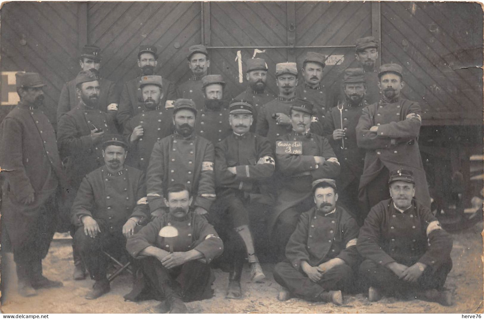 Militaria - Carte Photo - Soldats Du 11ème Régiment Du Train - 1914 - Régiments