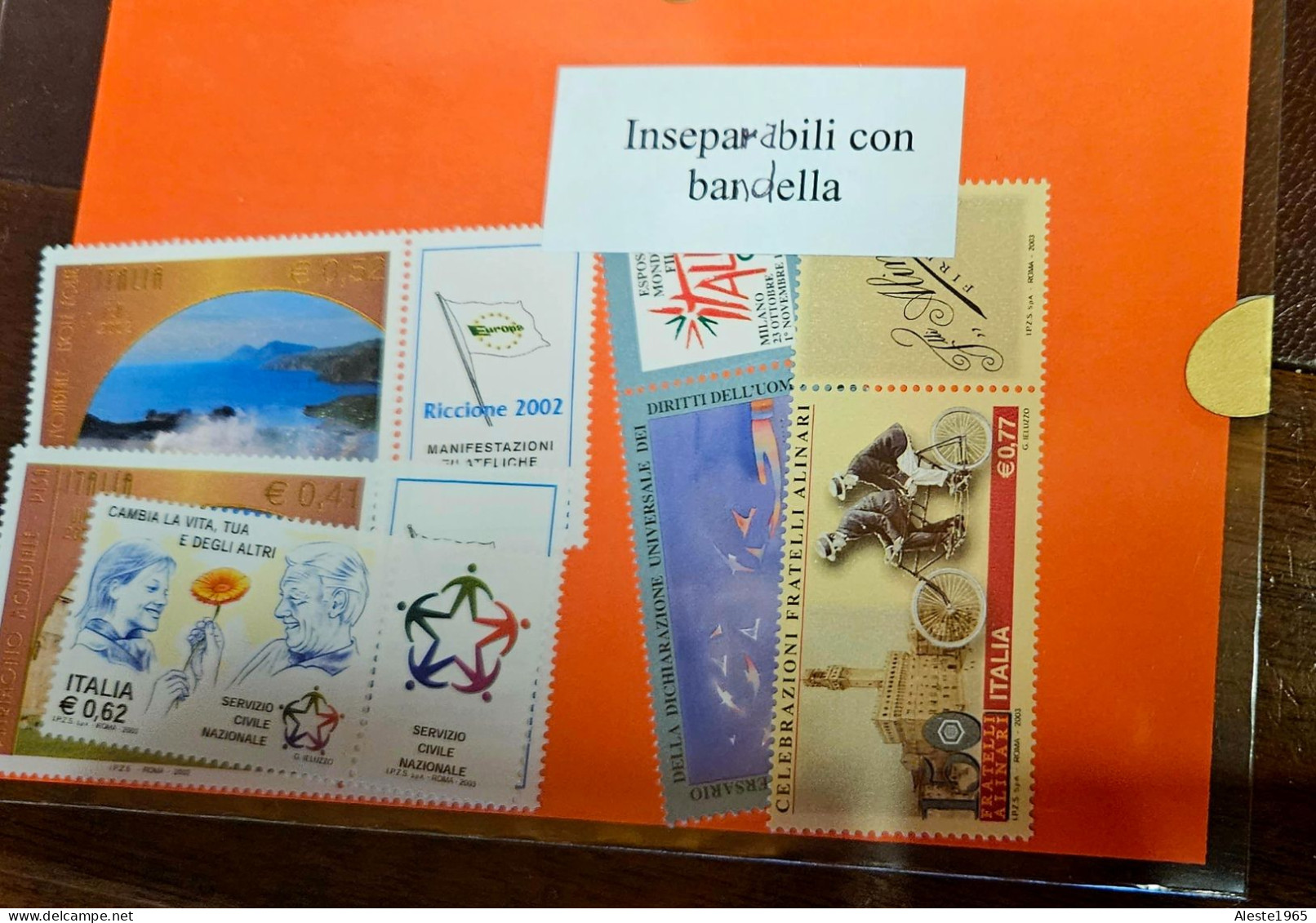 Inseparabali Bandelle  Emesso Da Poste Italiane - Blokken & Velletjes