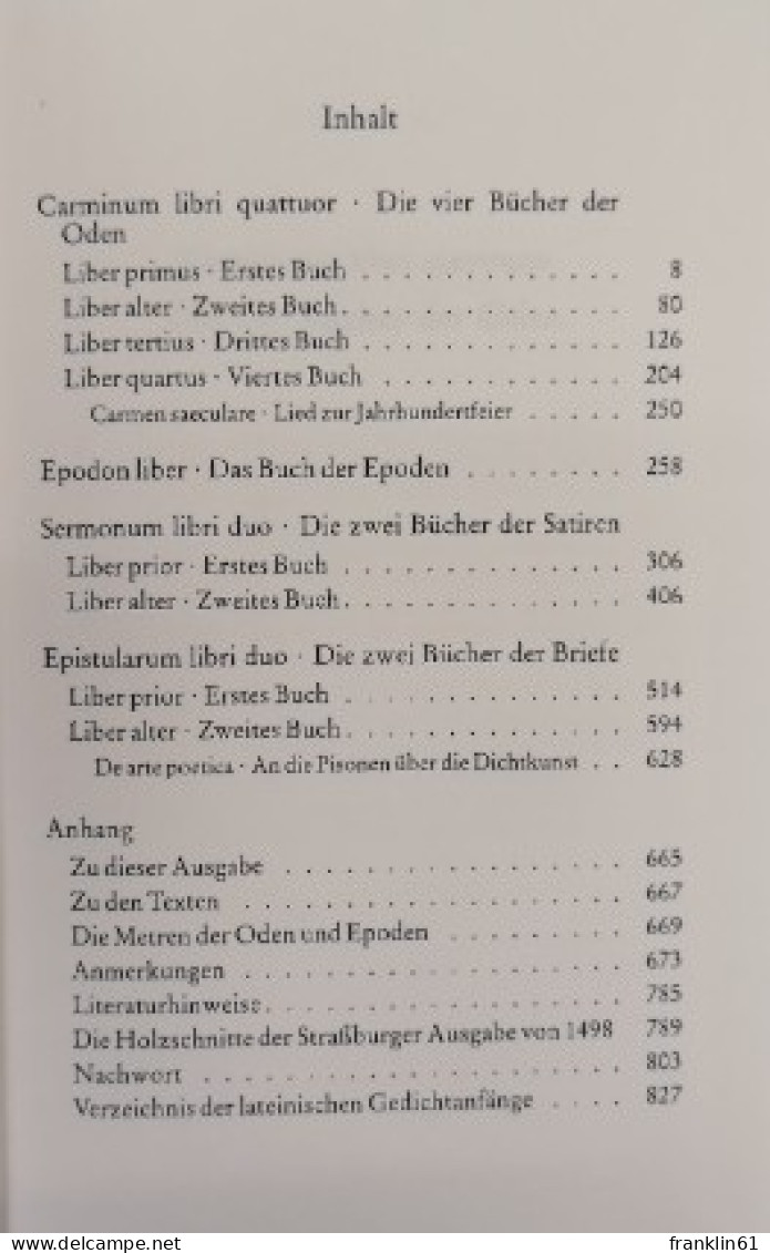 Sämtliche Gedichte. Lateinisch/ Deutsch. - Poésie & Essais