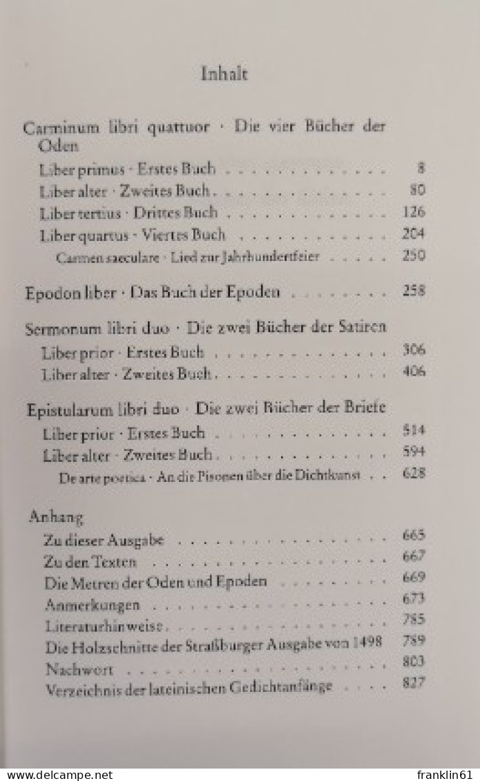 Sämtliche Gedichte. Lateinisch/ Deutsch. - Gedichten En Essays