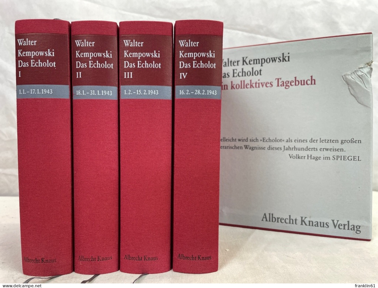Das Echolot. Ein Kollektives Tagebuch. Band 1 Bis 4 KOMPLETT. - Lyrik & Essays