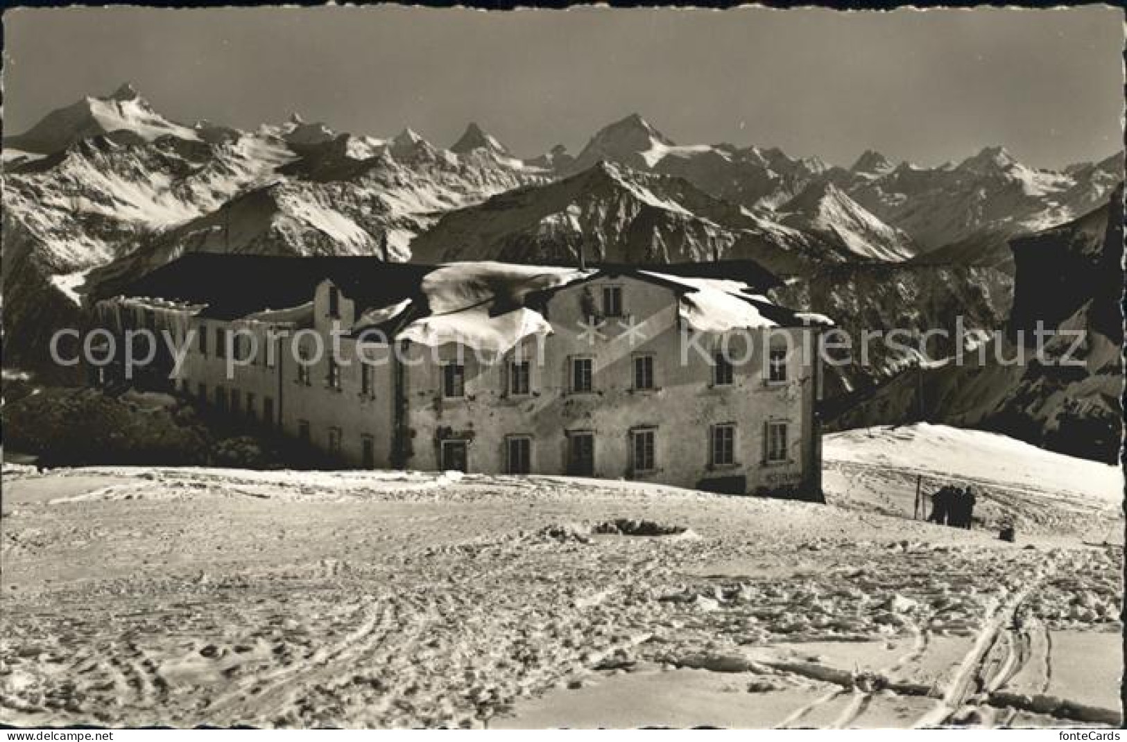 12039171 Gemmipass Wallis Hotel Wildstrubel Mit Weisshorn Rothorn  Gemmipass  Wa - Sonstige & Ohne Zuordnung