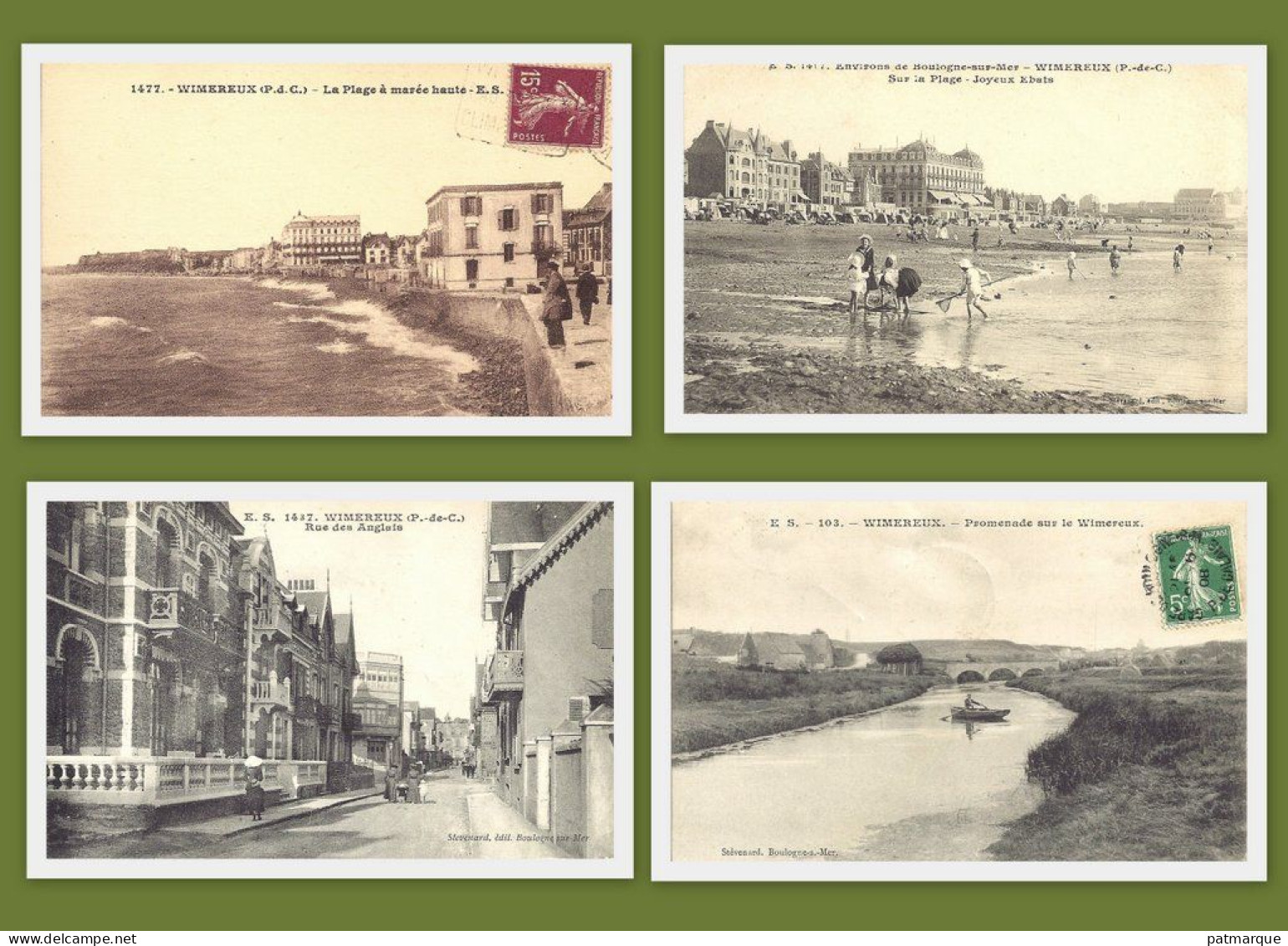 62 - Wimereux - Lot De 4 Cartes - Edition E.S - Sonstige & Ohne Zuordnung