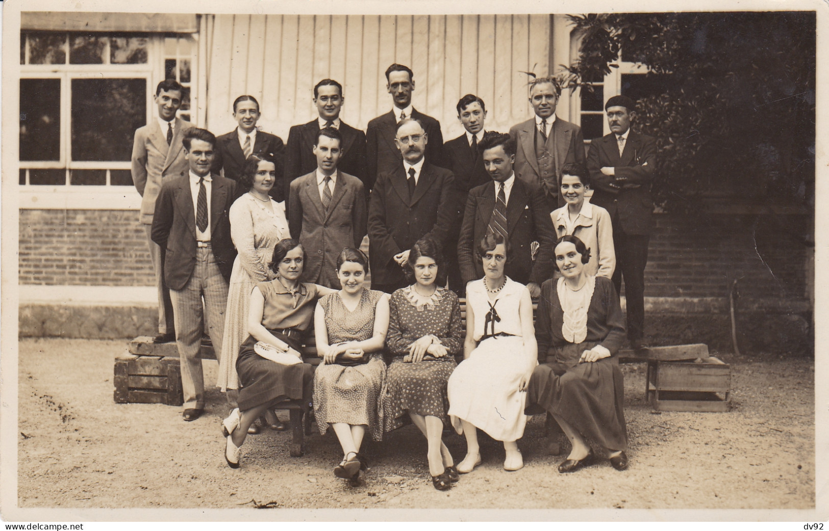 PHOTO PYRENNEES ATLANTIQUES CAMBO LES BAINS GROUPE 1932 - Lugares