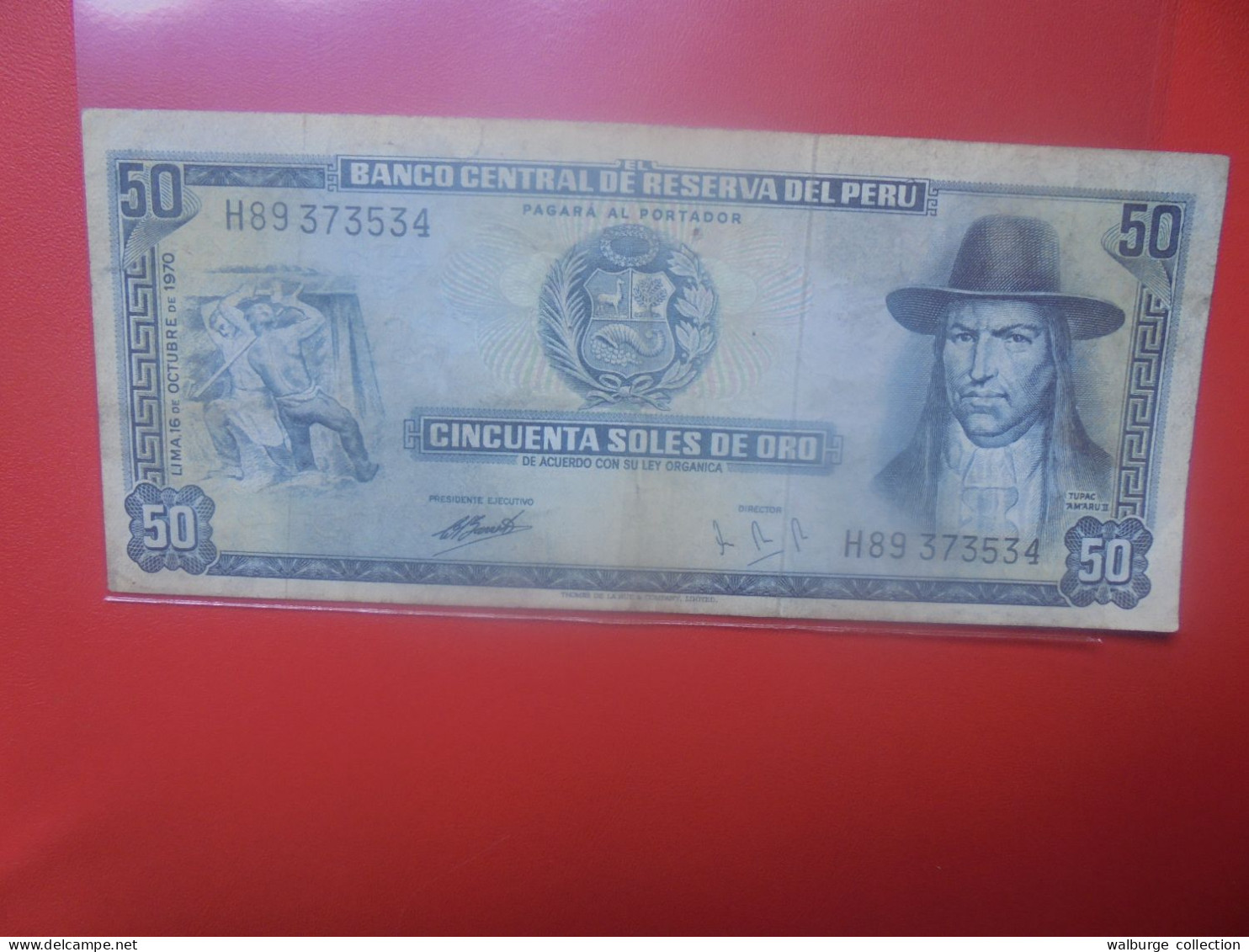 PEROU 50 SOLES 1970 Circuler (B.33) - Perú