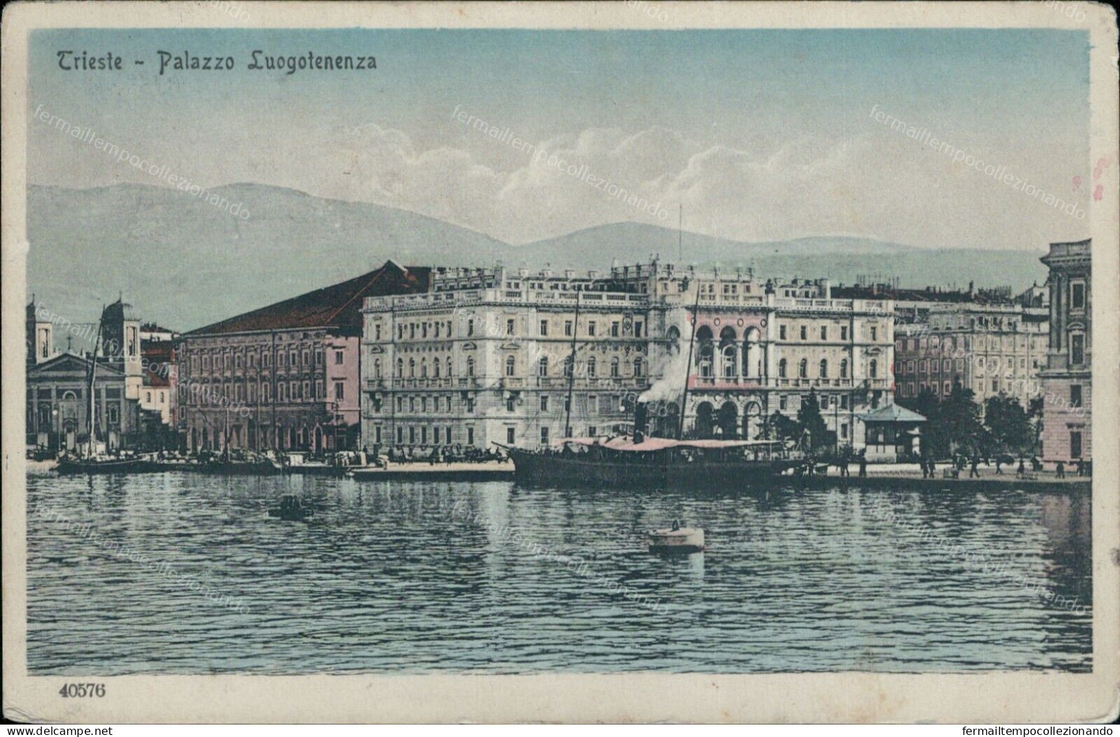 Bu639 Cartolina Trieste Citta' Palazzo Luogotenenza  Friuli - Trieste (Triest)
