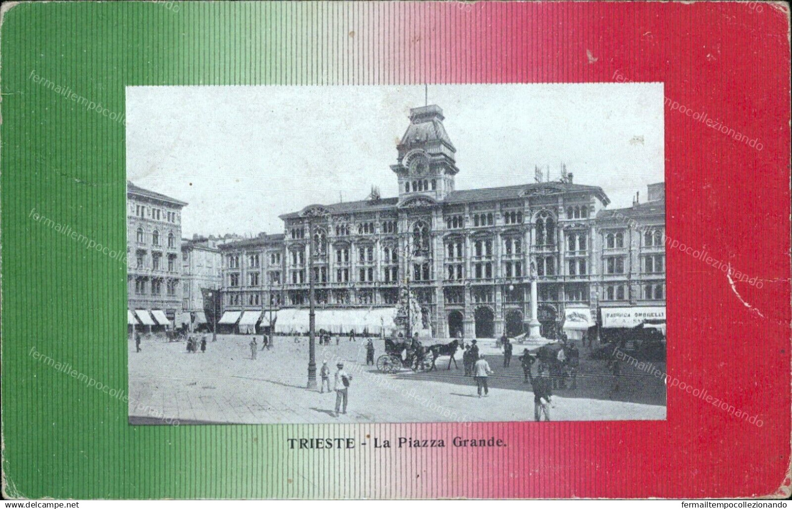 Bu647 Cartolina  Trieste Citta' La Piazza Grande  Friuli - Trieste (Triest)